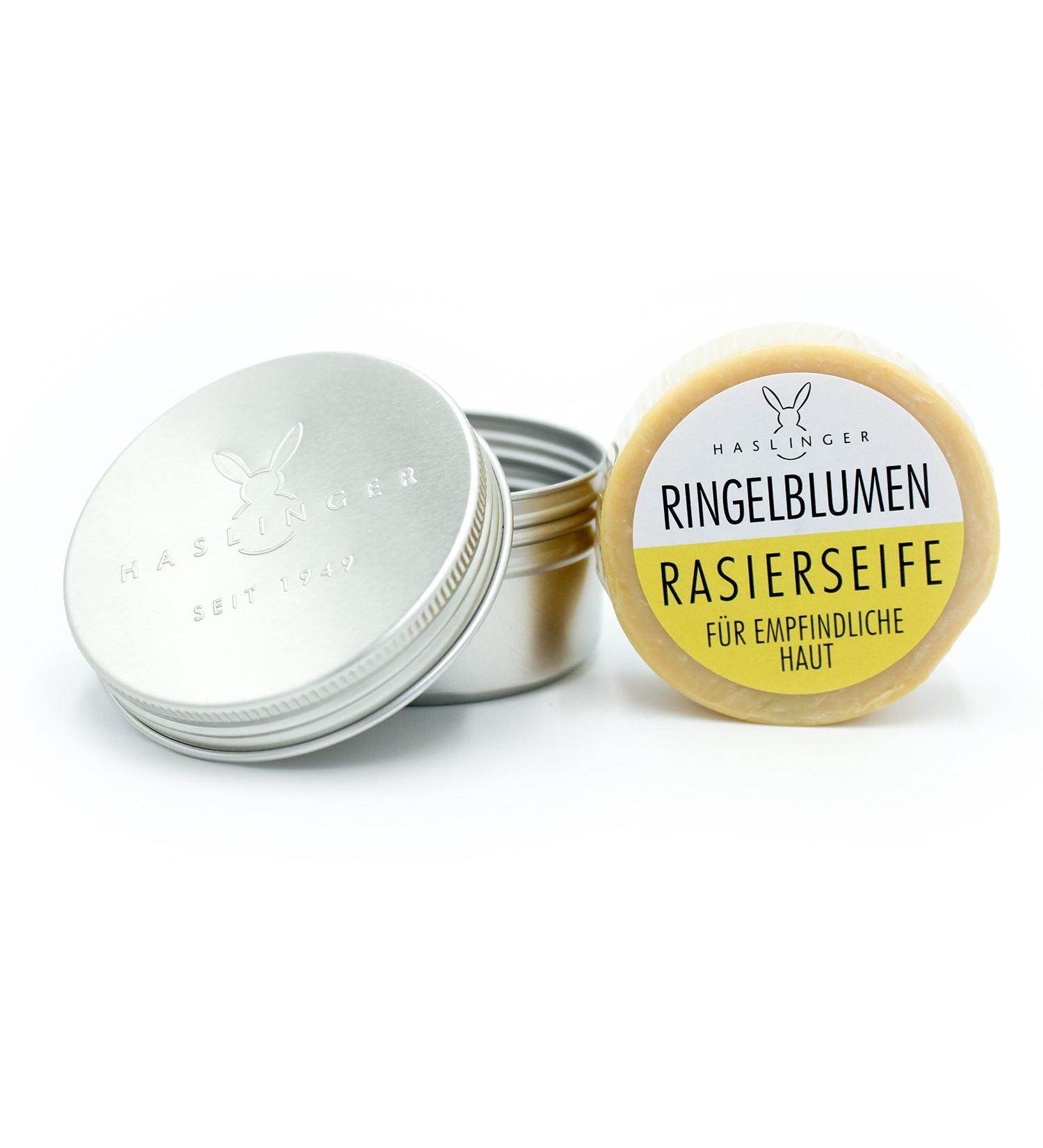 Haslinger Calendula Shaving Soap 60g with Jabonera - Best International Shipping - Buy Online on GoSupps.com