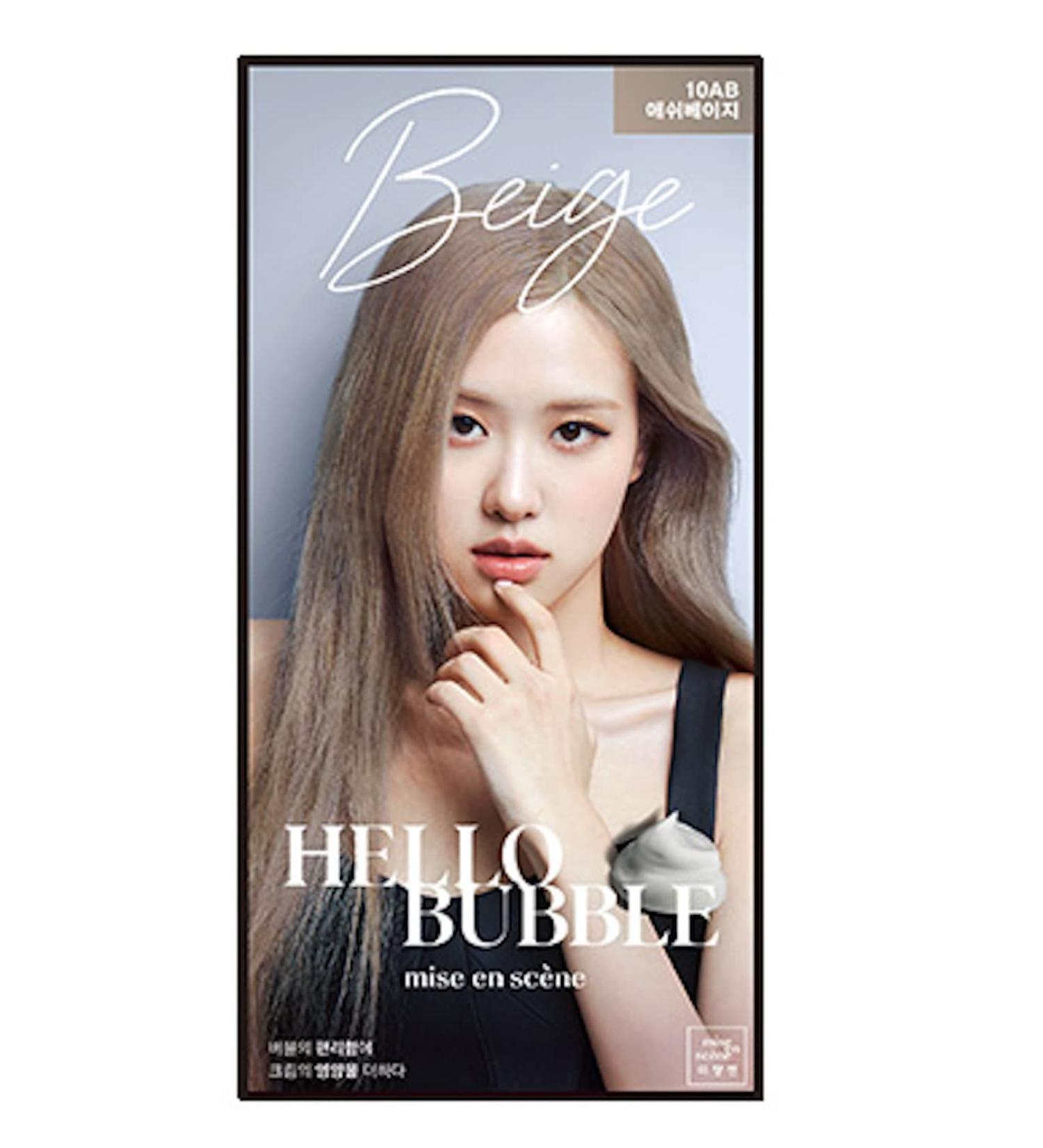 Mise en Scene Hello Bubble Foam Color DIY Hair Coloring, 10AB Ash Beige, 3.35 oz - Pack of 1 - Buy Online on GoSupps.com