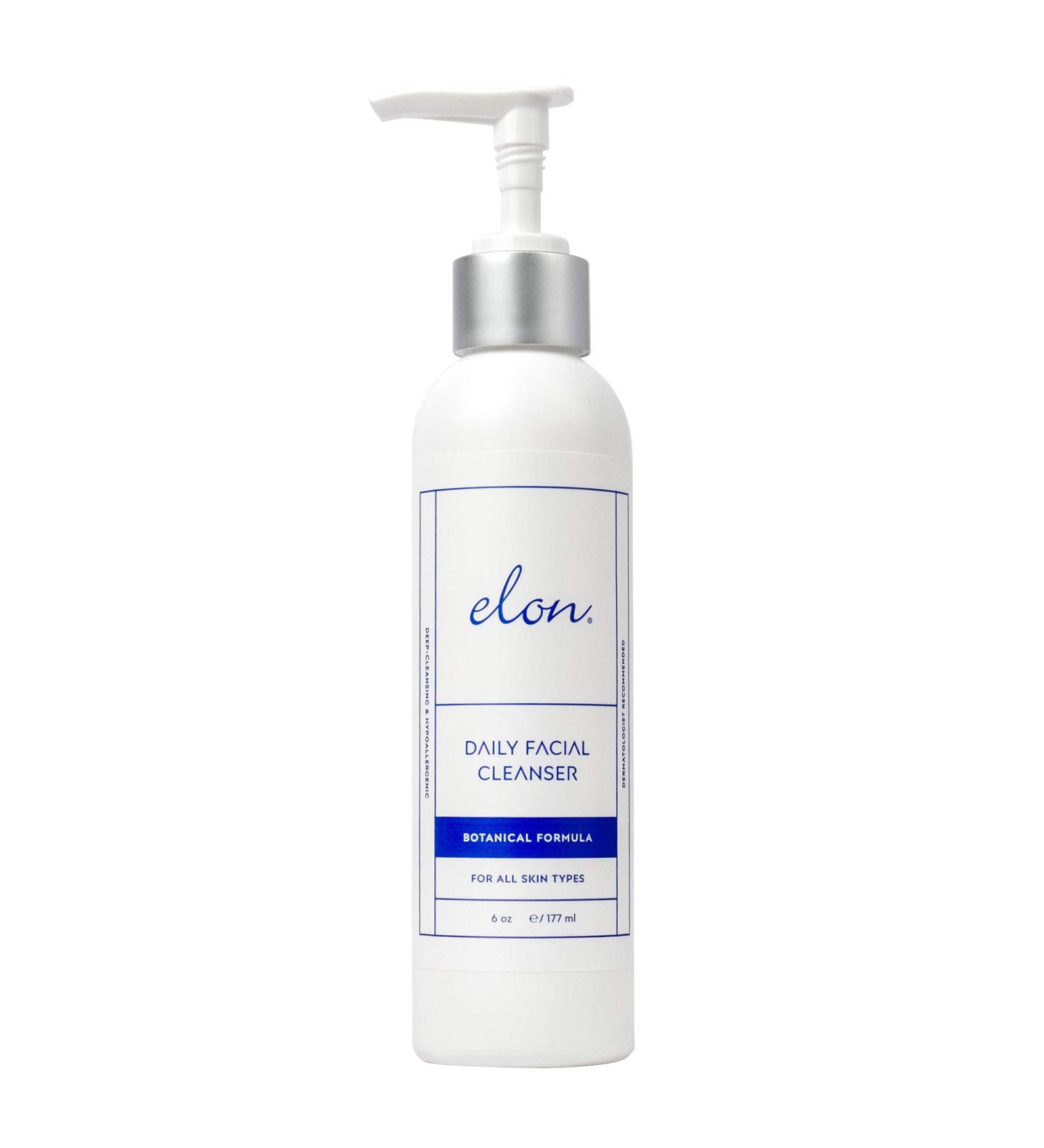 Elon Daily Facial Cleanser - Hydrating & Gentle Face Wash with Botanical Extracts - Suitable for All Skin Types (6 fl. oz.) - Shop Internationally - Buy Online on GoSupps.com