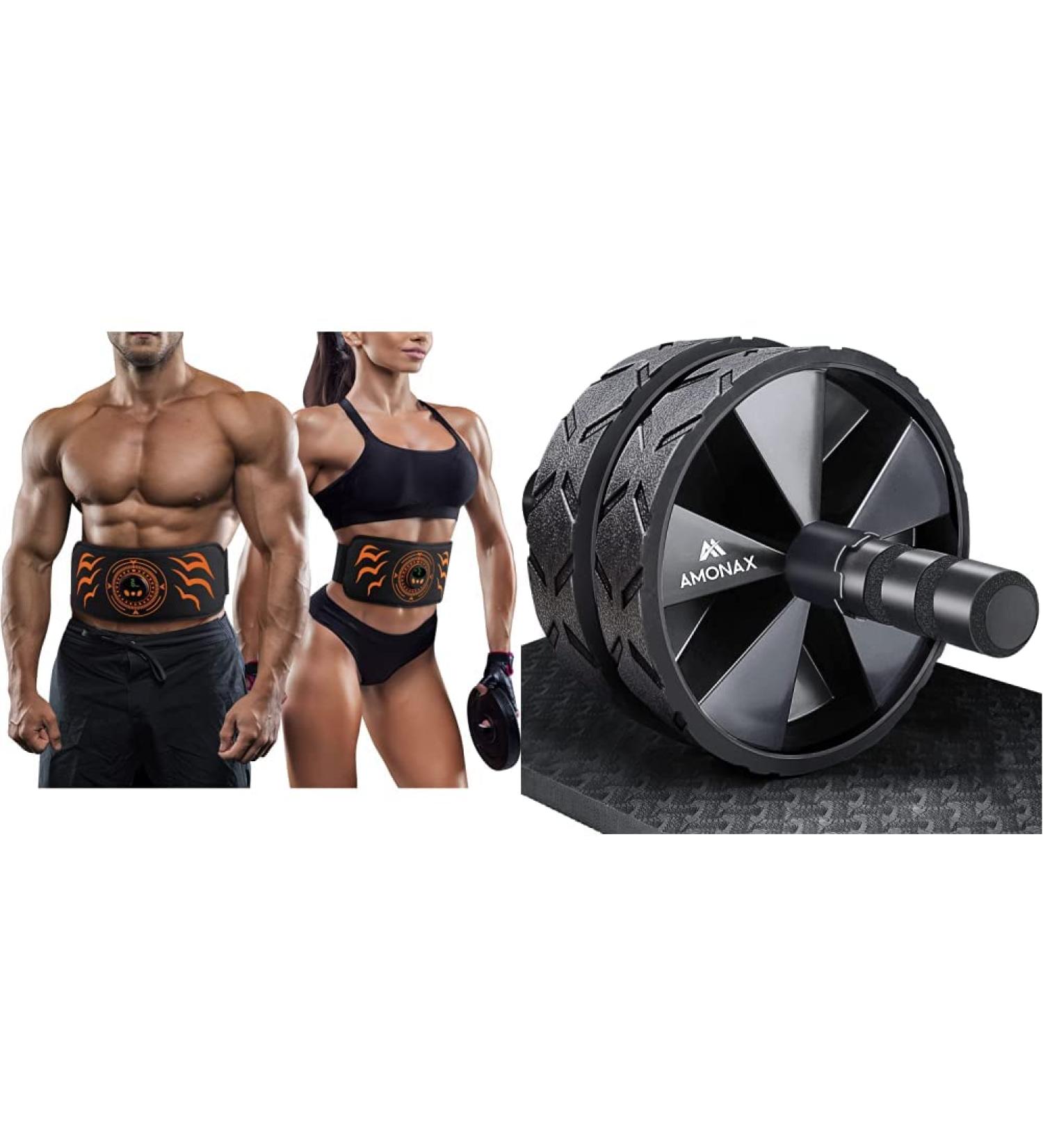 Ems Belly Trainer | EMS Abdominal Muscle Belt & Home Workout Bundle for Men & Women - Buy Online on GoSupps.com