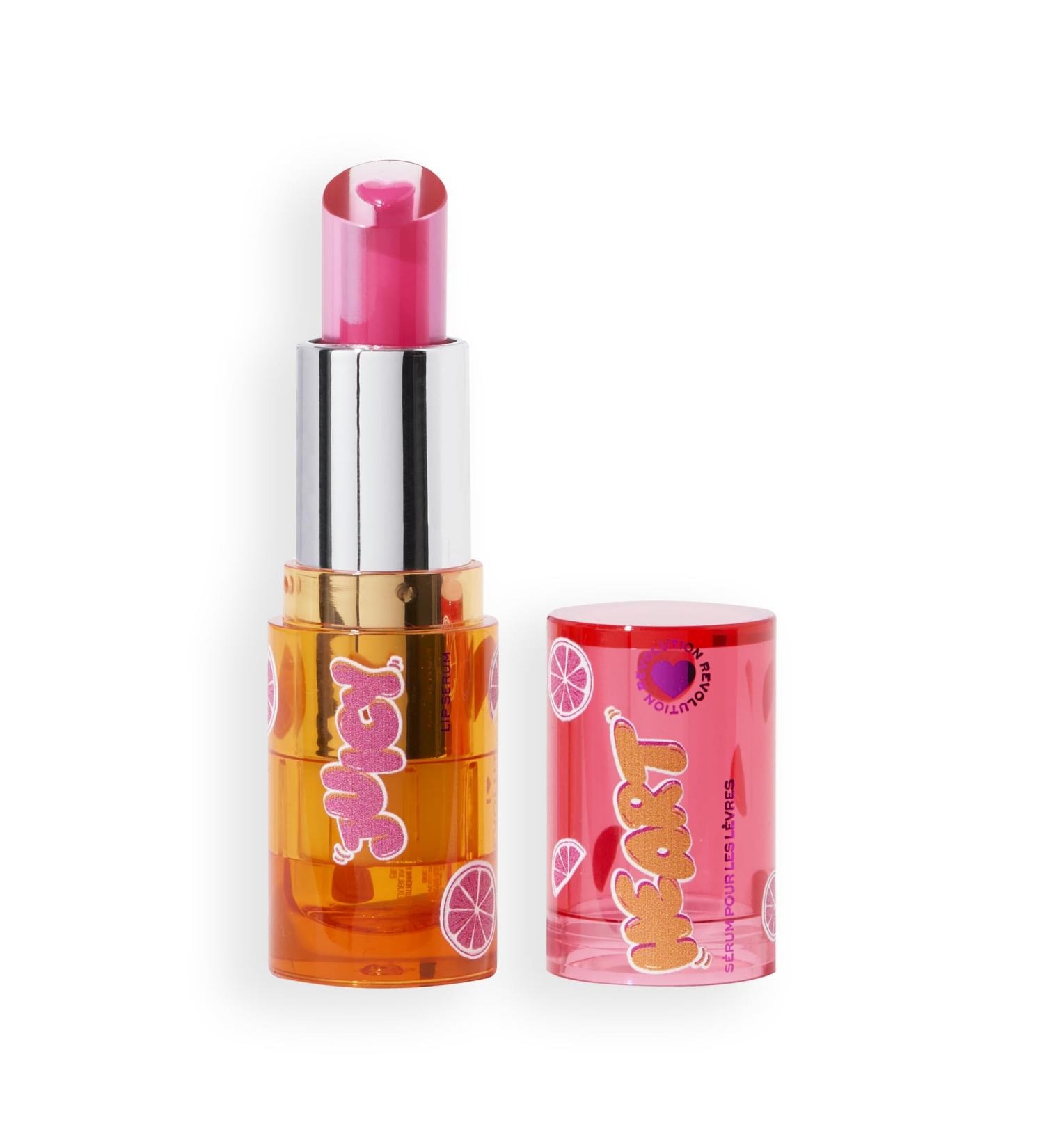 I Heart Revolution Juicy Heart Lip Serum S rum L vres Nourrissant & Teinte Transparente Grapefruit Pink Vegan & Cruelty-Free 2.5g