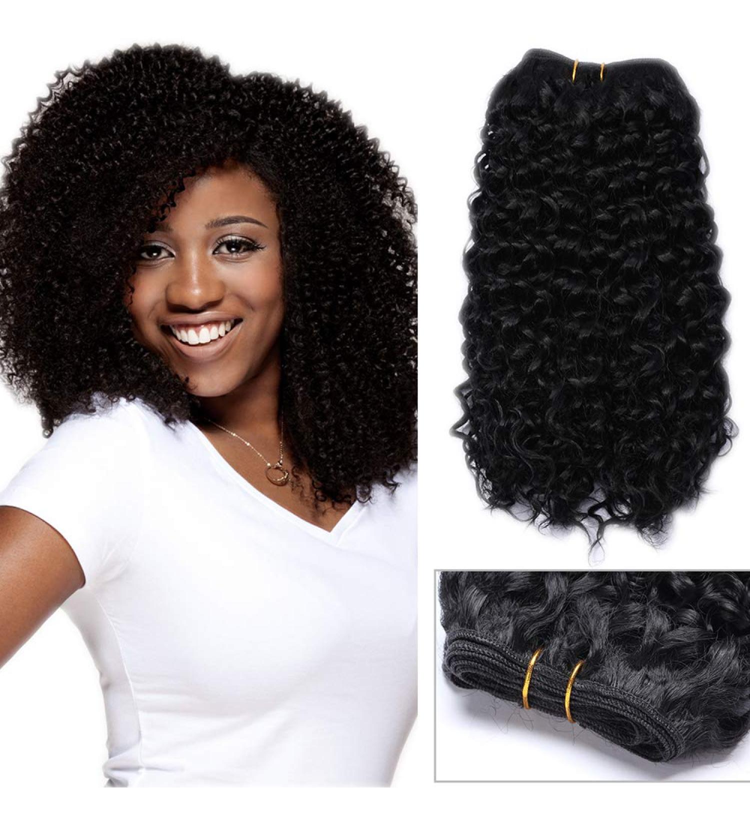 SEGO Brazilian Hair Extensions - One Piece Water Wave Bundles | Dark Black Human Hair Weave - Buy Online on GoSupps.com