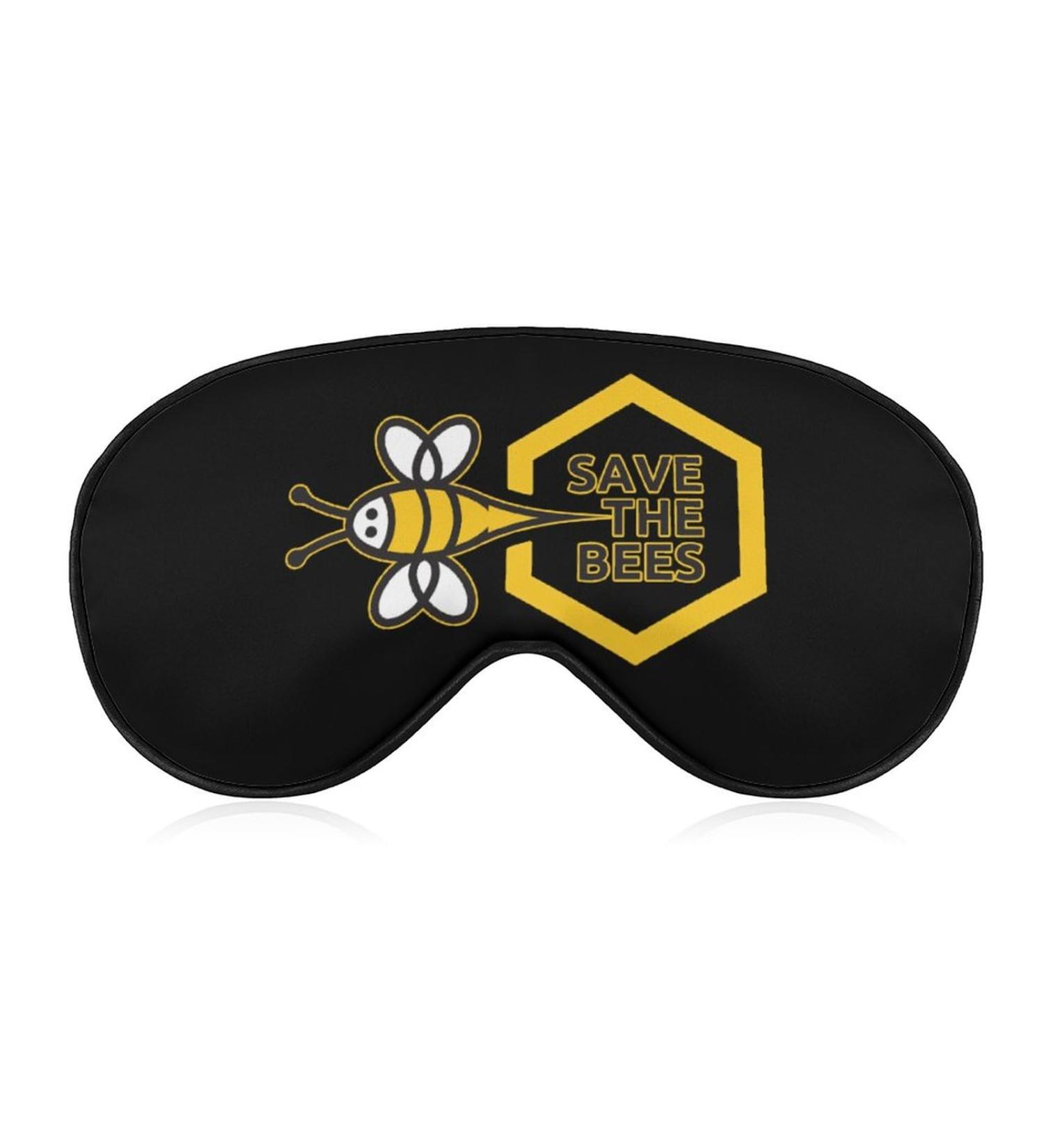 Save The Bees Sleep Mask - Adjustable Blindfold for Men and Women | Blocks Light for Night, Travel, and Nap - Buy Online on GoSupps.com