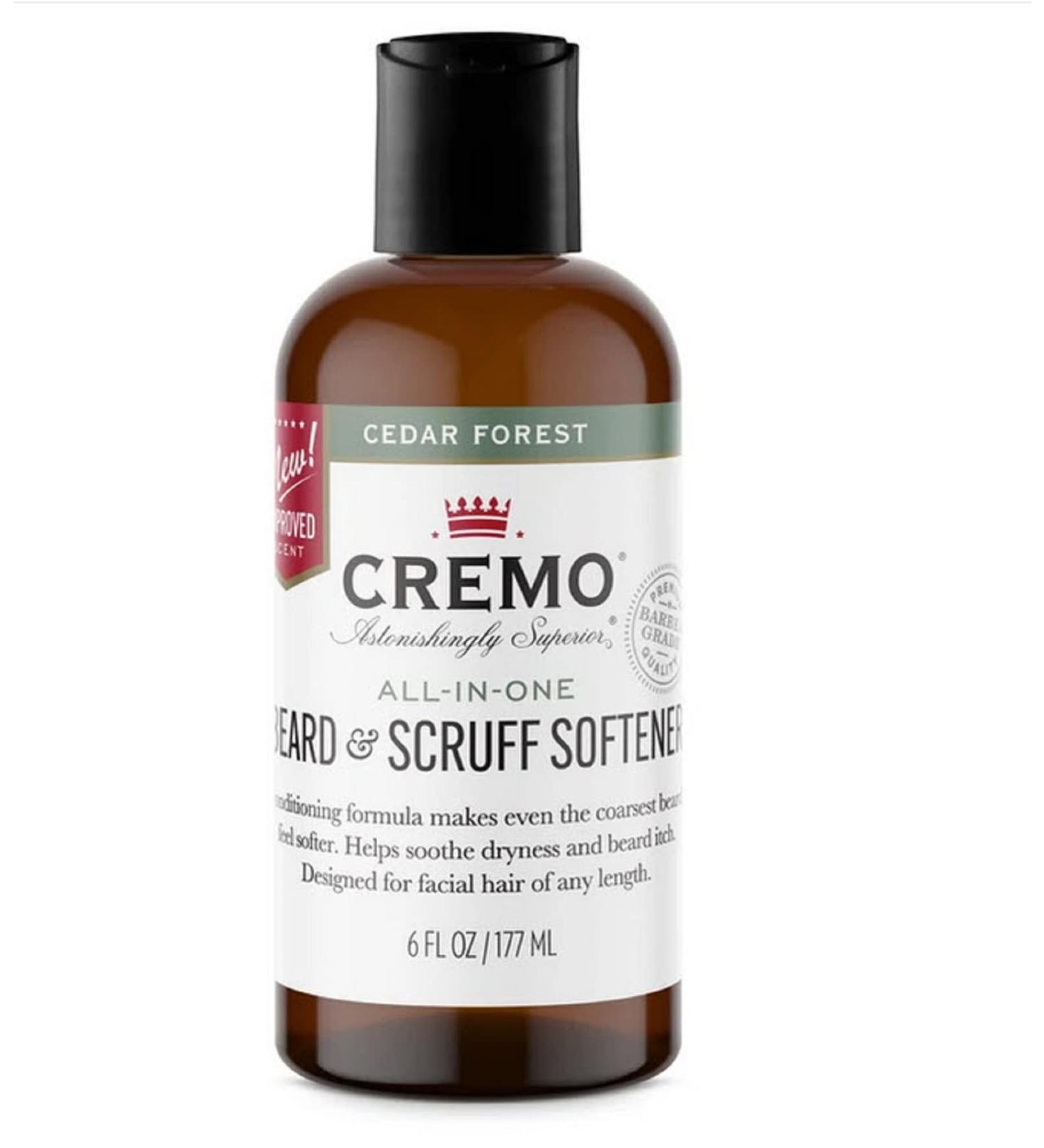 Cremo All-In-One Beard & Scruff Softener - Cedar Forest 6 oz | Softens & Conditions Beards - Buy Online on GoSupps.com