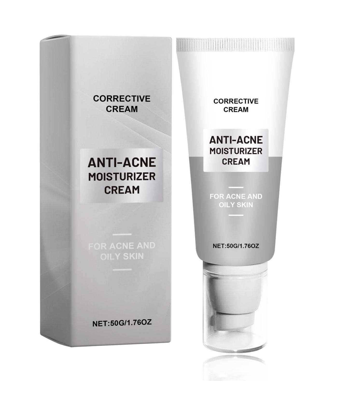 Anti-Acne Cream for Women - Face Cream for Acne Prone Skin - Oily Skin Moisturiser - Acne Control Facial Cream with Hyaluronic Acid and Niacinamide - Acne Remover Cream for Moisturizing Hydrating - Buy Online on GoSupps.com