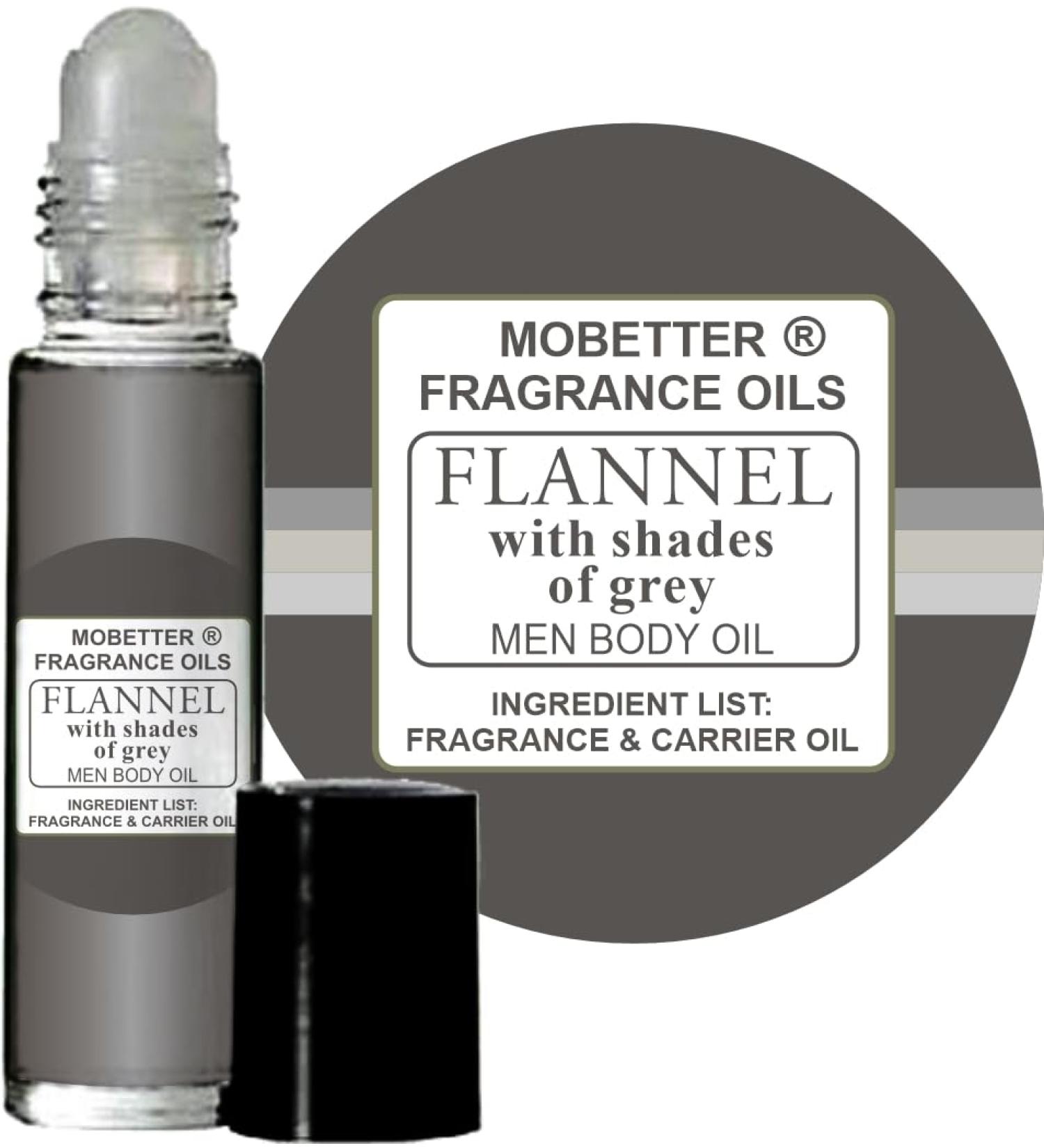 Flannel With Shades of Grey Men Fragrance Body Oil