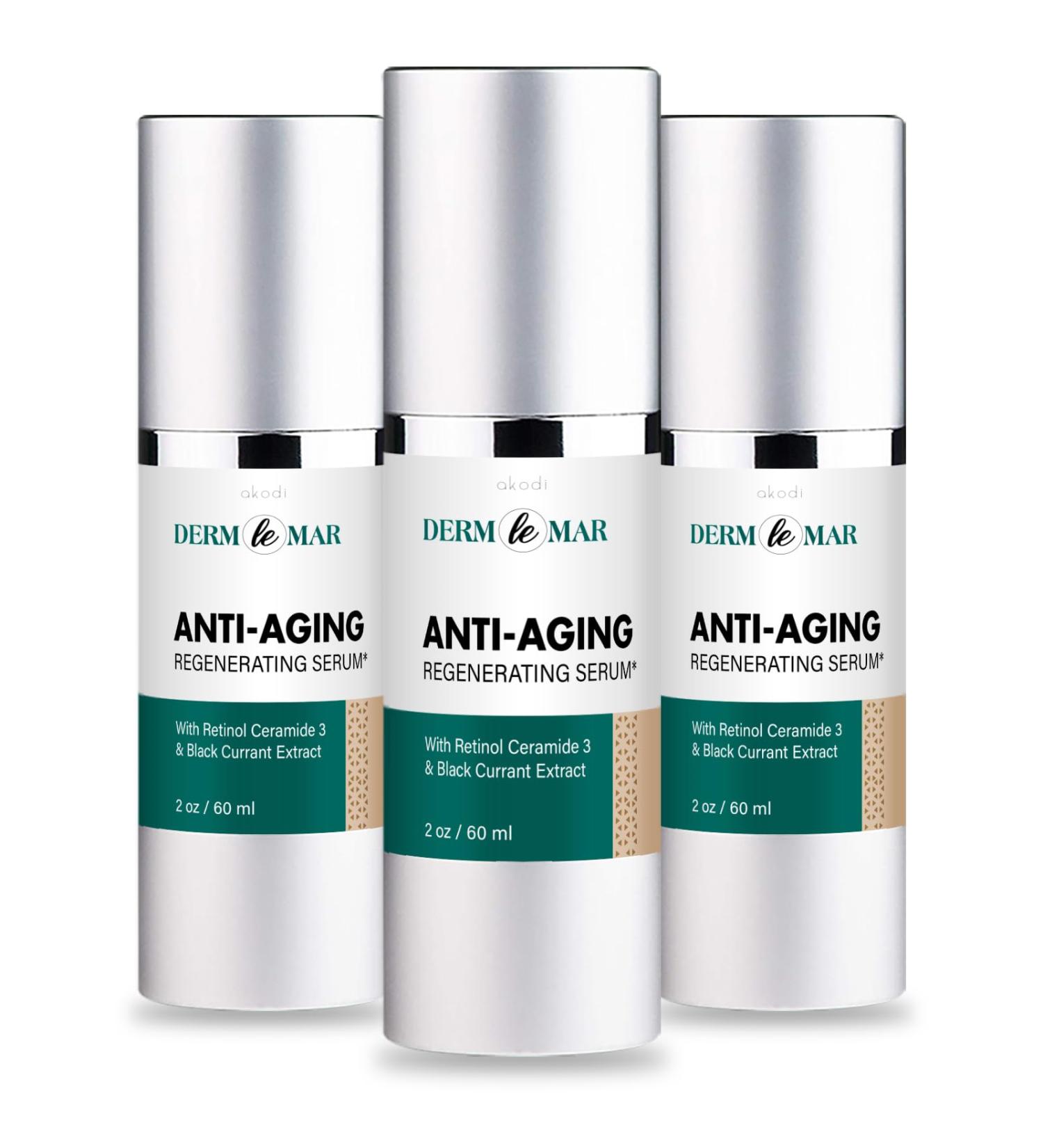 Derma Le Mar - Derma Le Mar Anti-aging Serum - Derma Le Mar Regenerating Cream - 3 pack/6 oz