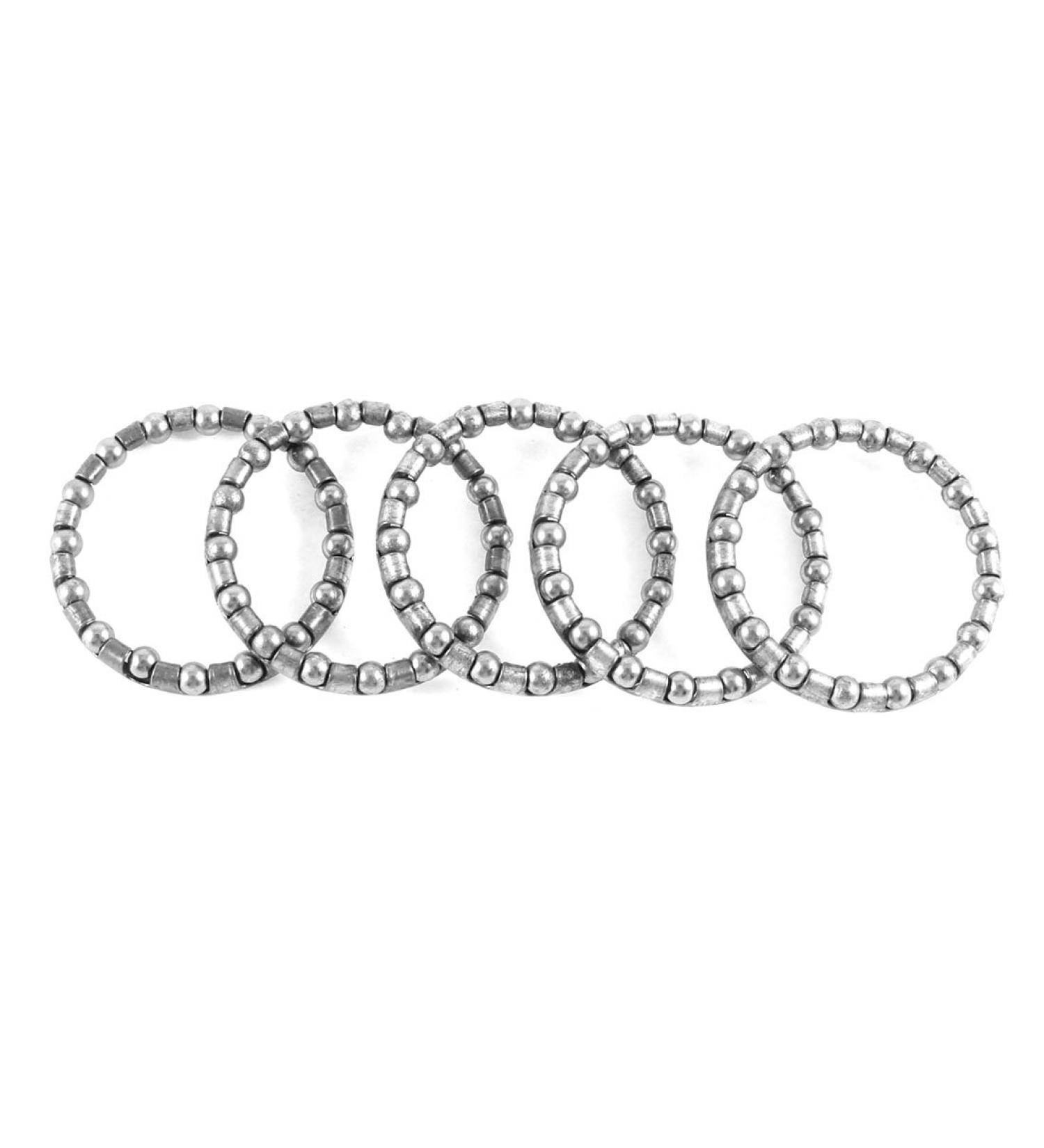 sourcing map 5pcs ball race ball holder ball bearing headset wheel bearing holder 30mm ID ball ring with 16 balls