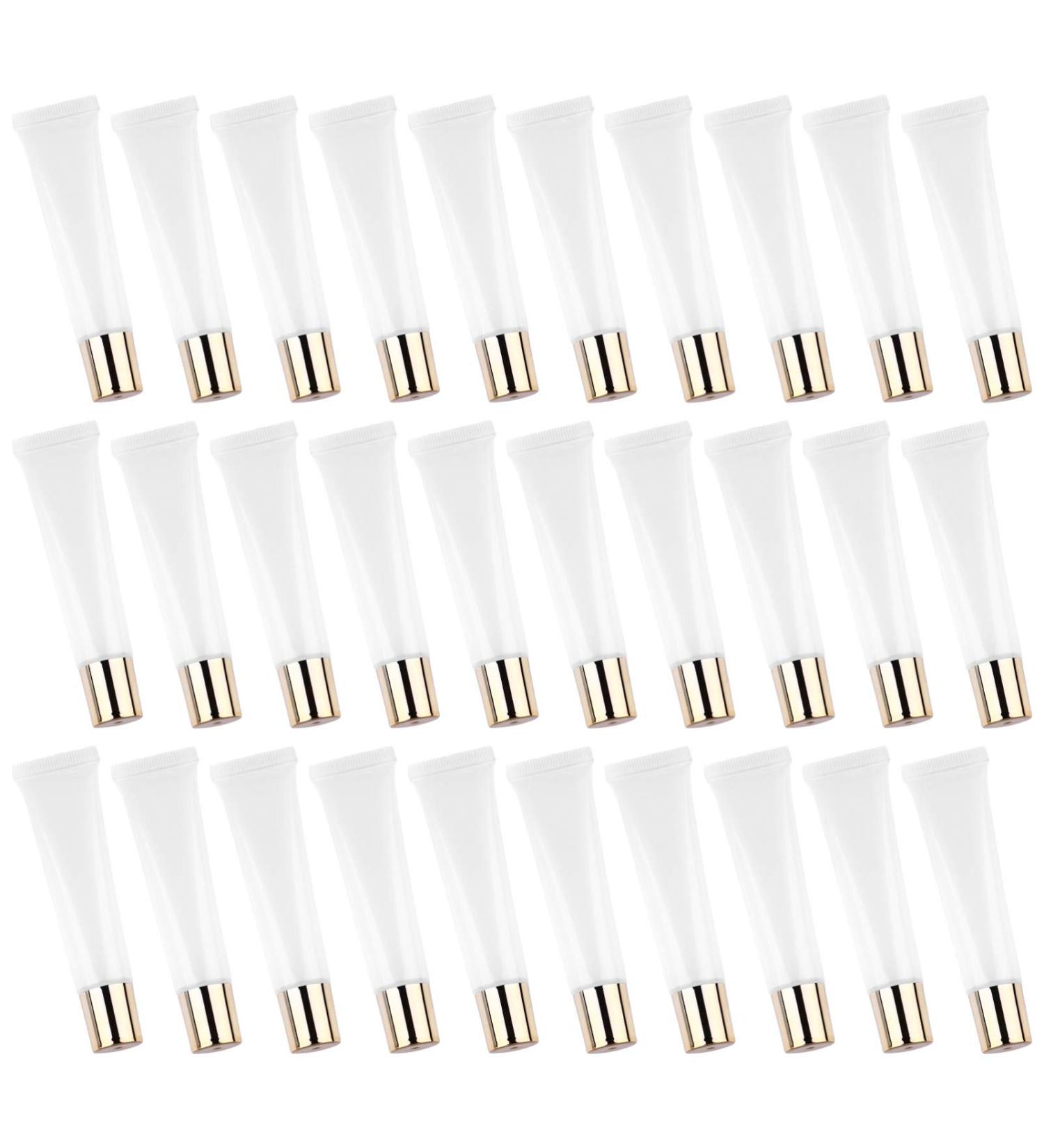 Buy MAGICLULU 50pcs Lip Gloss Tubes - Clear Lip Gloss Bottles & Lip Balm Squeeze Tubes for Acrylic Nails - Perfect for DIY Beauty Products - Buy Online on GoSupps.com