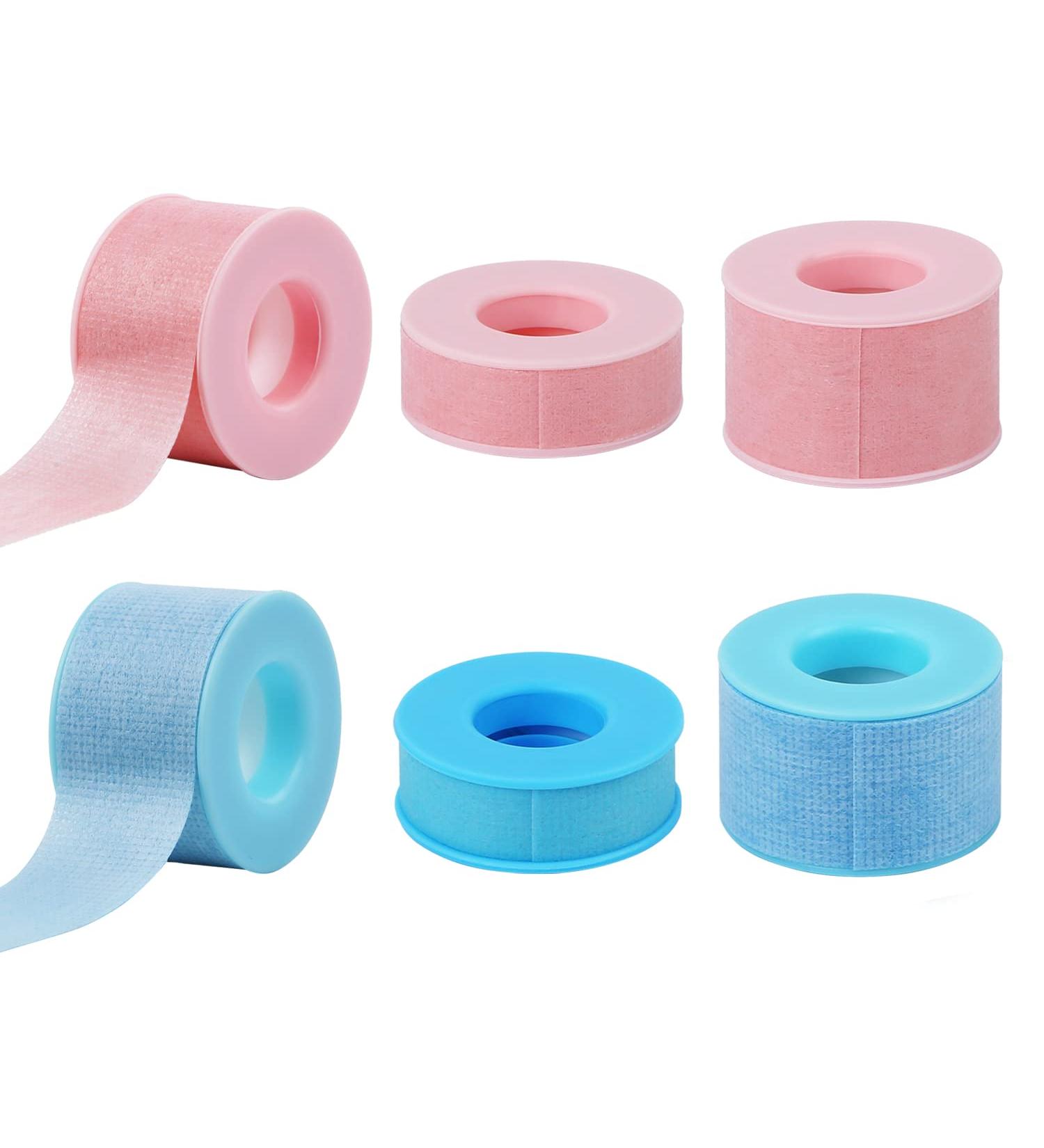 4pcs Reusable Waterproof Silicone Eyelash Tape for Lash Extensions - Pink and Blue - Buy Online on GoSupps.com