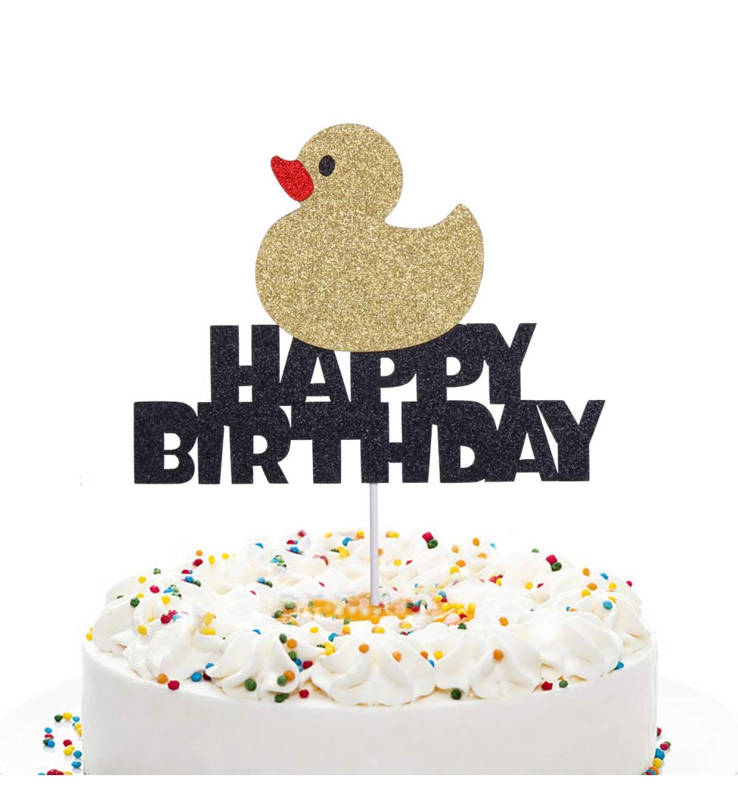 Anxdh sparkling duck cake topper duck birthday party decoration - Buy Online on GoSupps.com