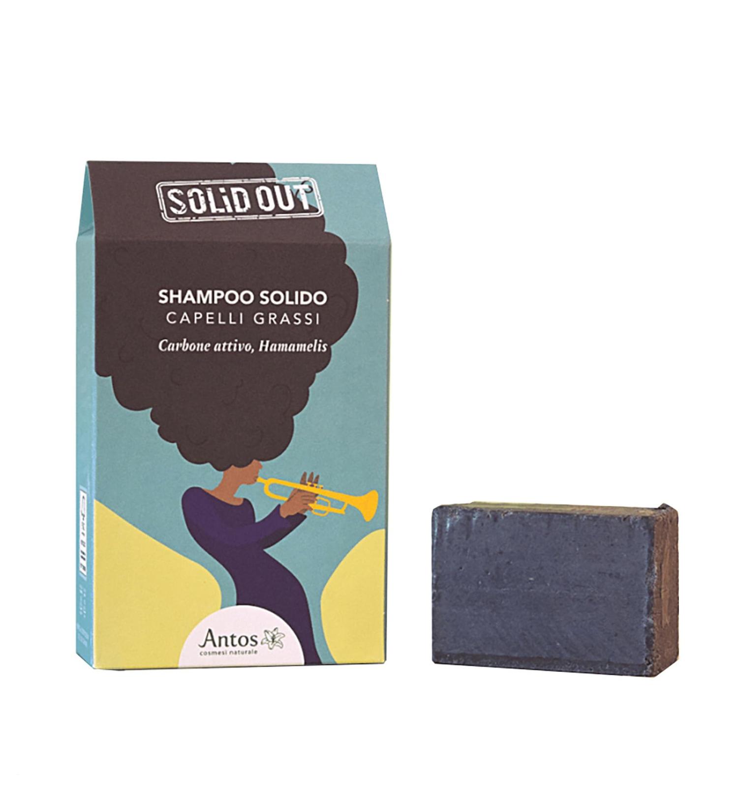  ANTOS ANTOS - Purifying solid shampoo - Oily hair 55g - Activated carbon and Hamamelis - Solid Out SOL3 - Buy Online on GoSupps.com