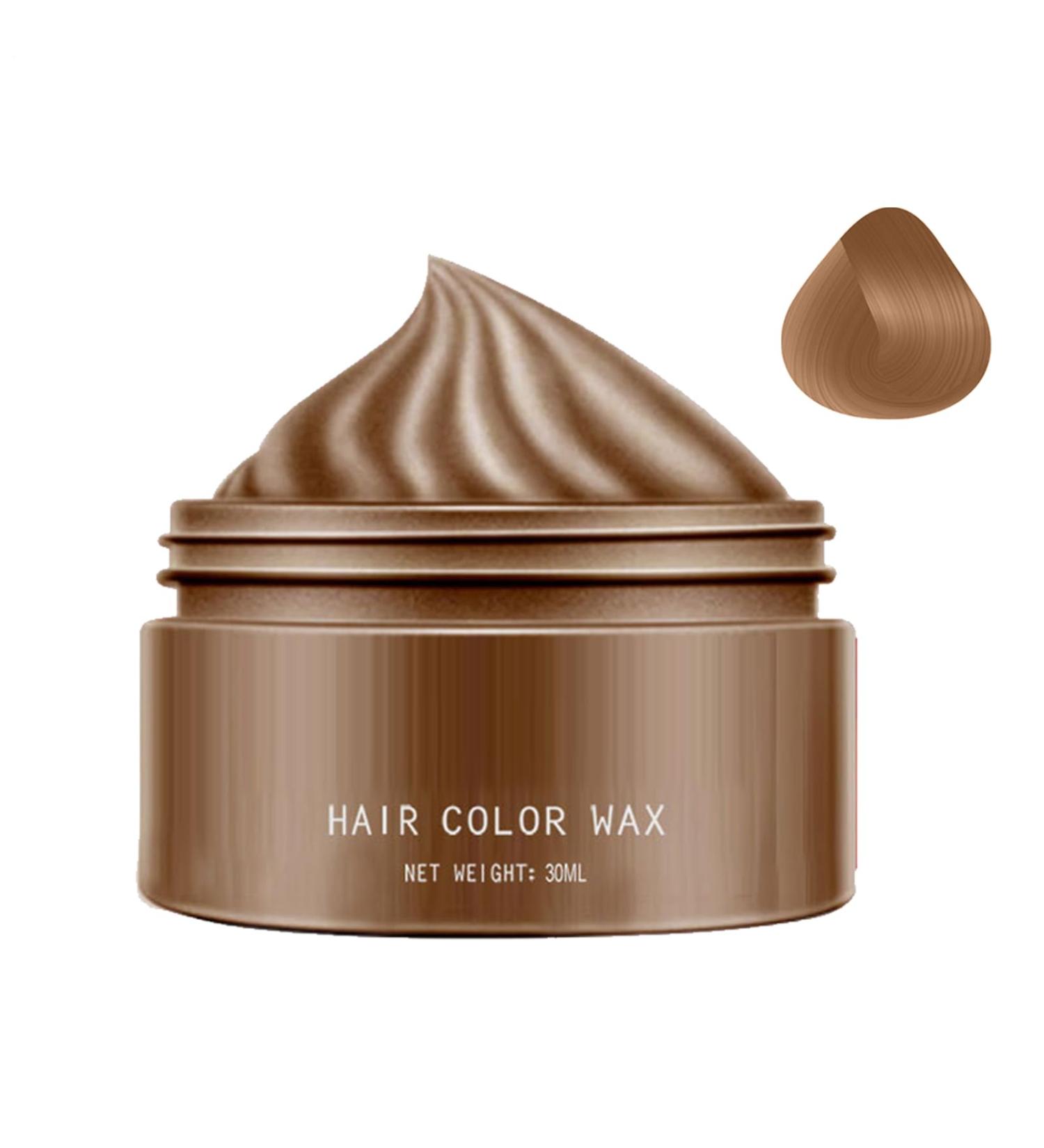 Hair Color Wax30ml Temporary Color Washable Color Styling Paste for Women Teens Children Party Carnival Halloween Cosplay Brown D - Buy Online on GoSupps.com