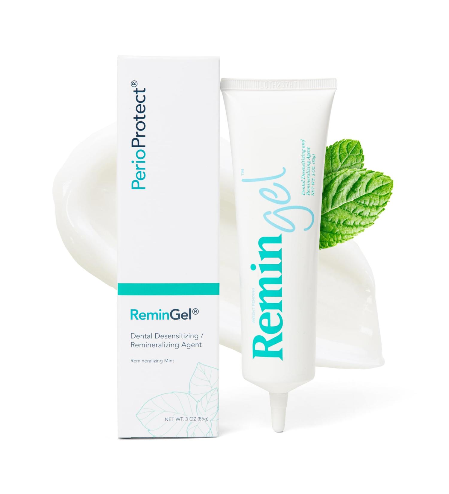 ReminGel Hydroxyapatite Tooth Remineralization Gel - Strengthen Enamel Repair Teeth & Reduce Sensitivity - Fluoride-Free Remineralizing Treatment for Tooth Decay Prevention - Buy Online on GoSupps.com