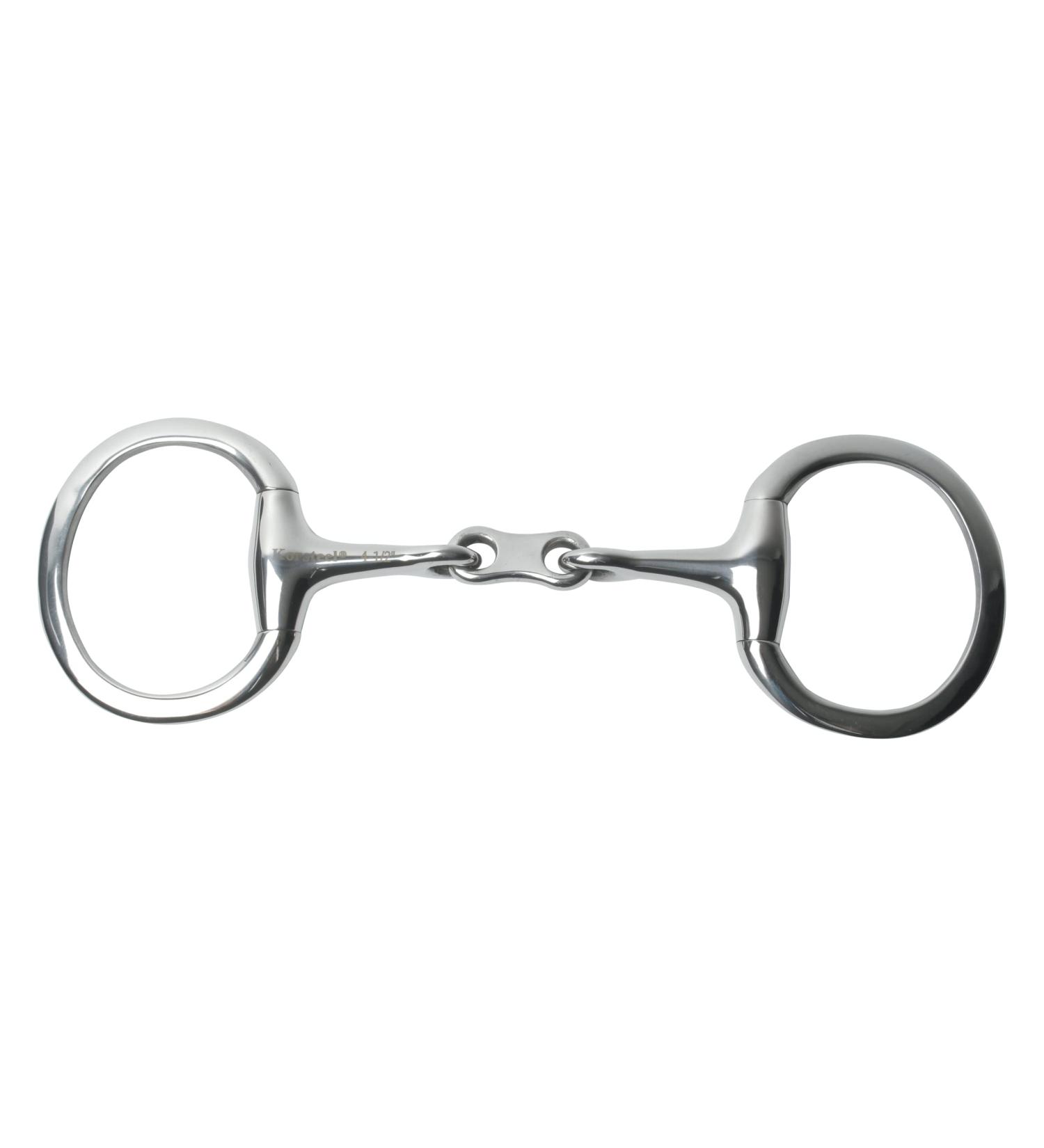 Korsteel Stainless Steel French Link Eggbutt Snaffle Bit 5.25"