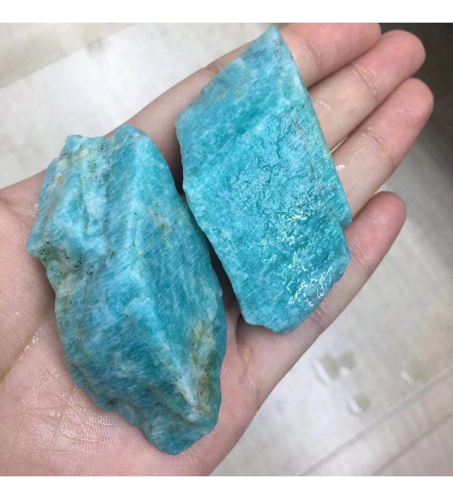 100g Natural raw Amazonite Rough Stone Natural Quartz Crystals Specimen for Natural Luster - Buy Online on GoSupps.com