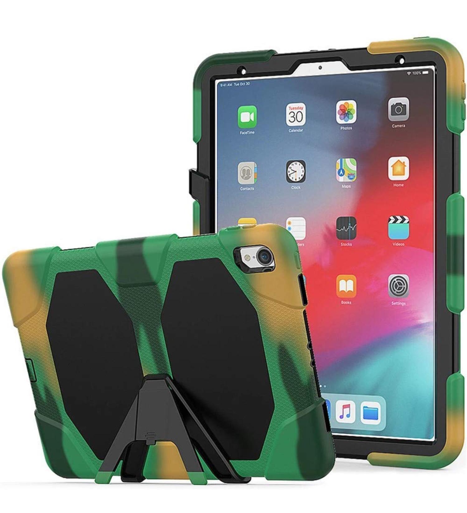 iPad Kids Case Air 3 10.5 Jennyfly Heavy Duty Shockproof Hard Rugged Durable 3-Layer Protective Kids Case with Detachable Kickstand Support Viewing/Typing Angle for 2017/2019 iPad 10.5- Camouflage 2017/2019 iPad 10.5 Camouflage - Buy Online on GoSupps.com