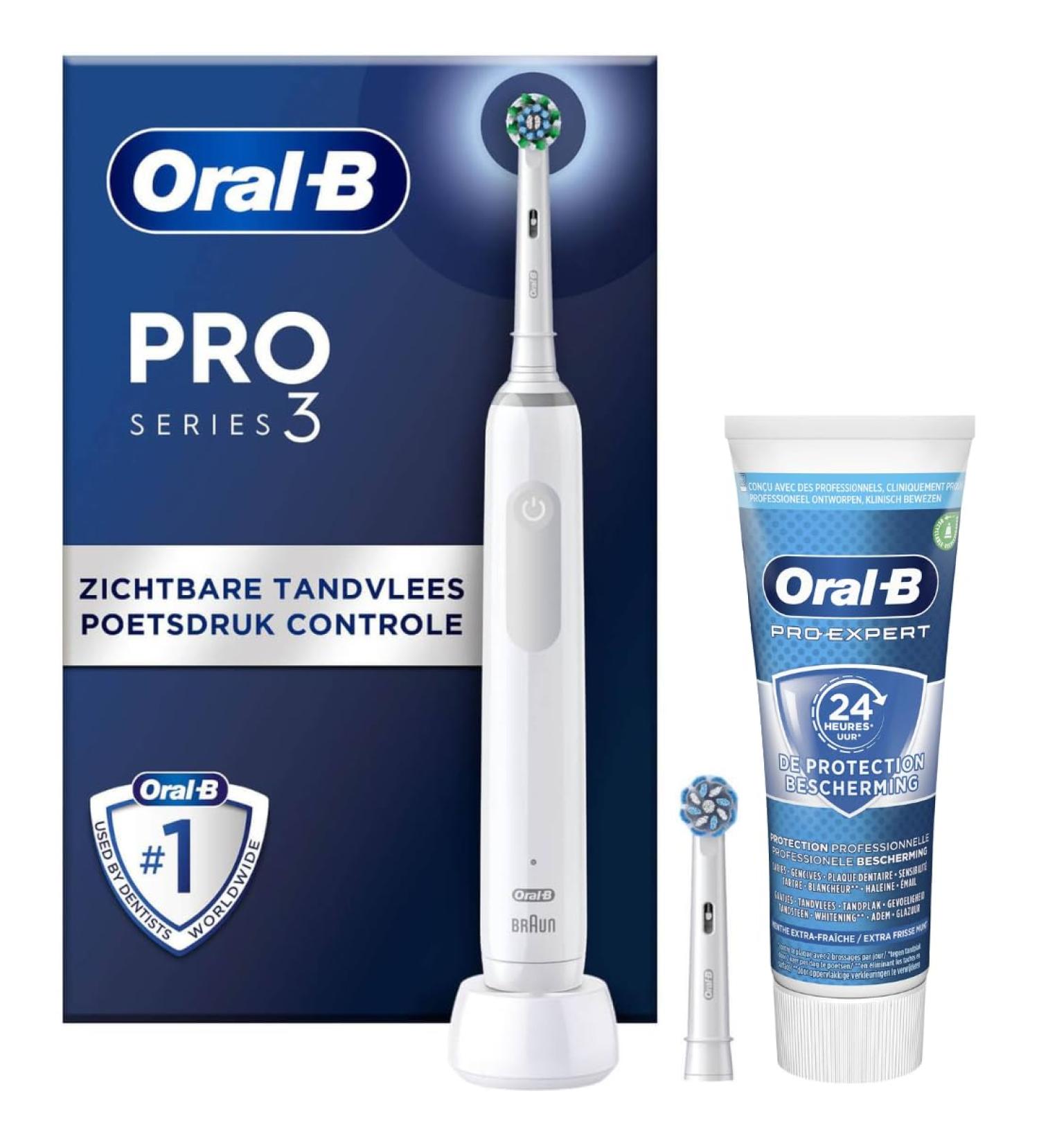 Buy Oral-B PRO 3 3800 White Pro-Expert Edition + Toothpaste - International Shipping Available - Buy Online on GoSupps.com