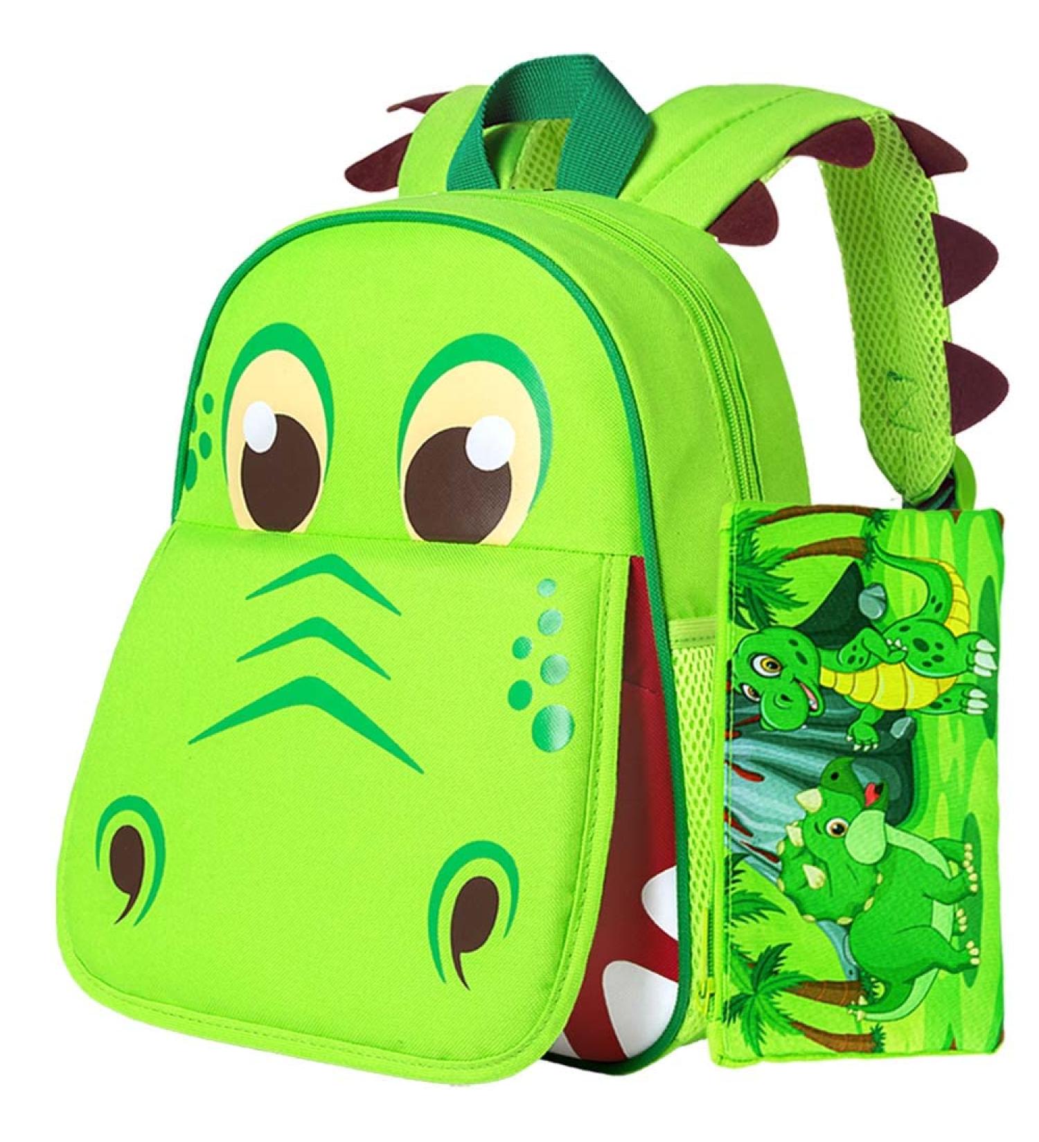 Dinosaur Backpack for Boys 12-Toddler Preschool Cute Animal Schoolbag-Green - Buy Online on GoSupps.com