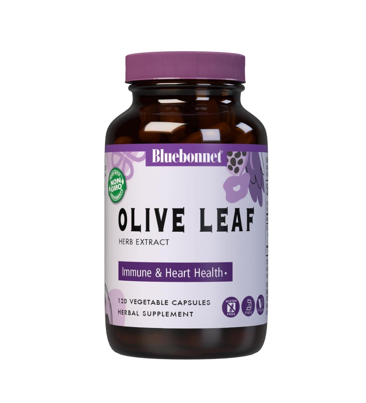 Bluebonnet Nutrition Olive Leaf Extract - 120 Veg Capsules | Immune Support & Antioxidant Benefits - Buy Online on GoSupps.com
