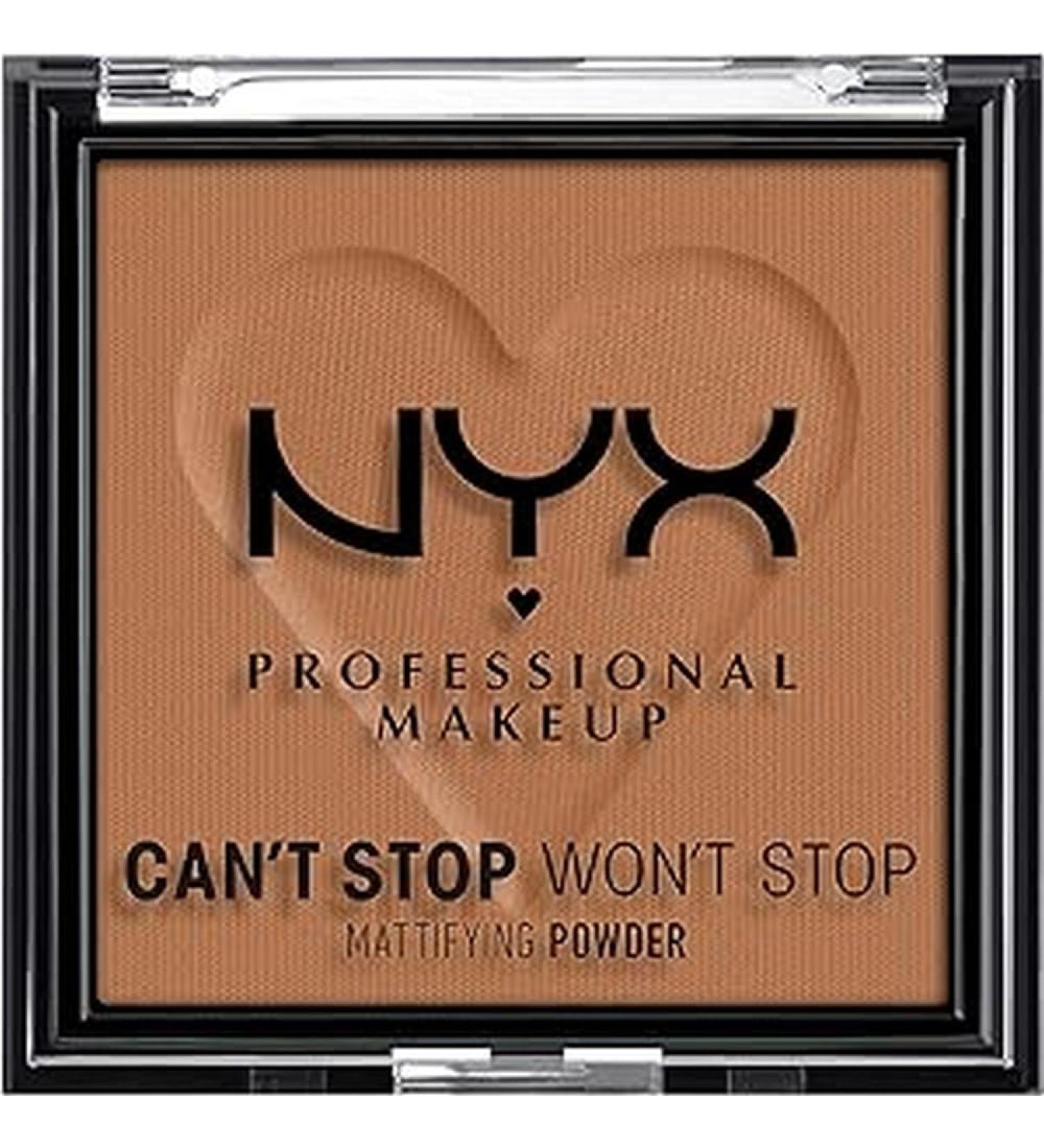 NYX Professional Makeup Can't Stop Won't Stop Mattifying Powder - Matte Finish Shade Mocha 08 - Long-Lasting & Oil Control - 1 Piece for Flawless Skin - Buy Online on GoSupps.com