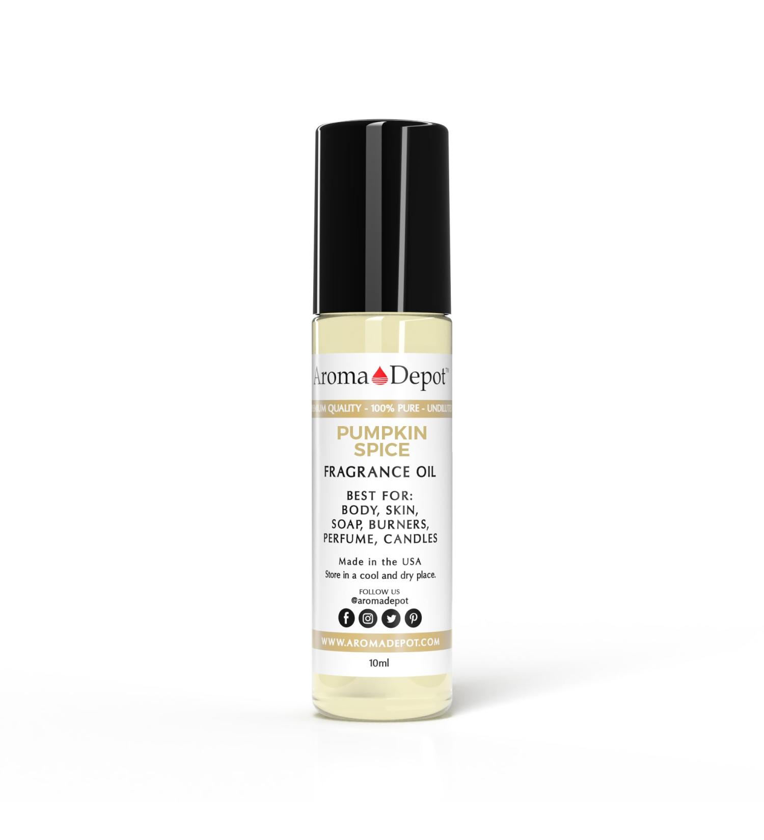 Premium 10 ml Pumpkin Spice Perfume Oil - Undiluted & Alcohol-Free | Aroma Depot for Body Oil Soap Candle and Incense Making - International Shipping Available - Buy Online on GoSupps.com