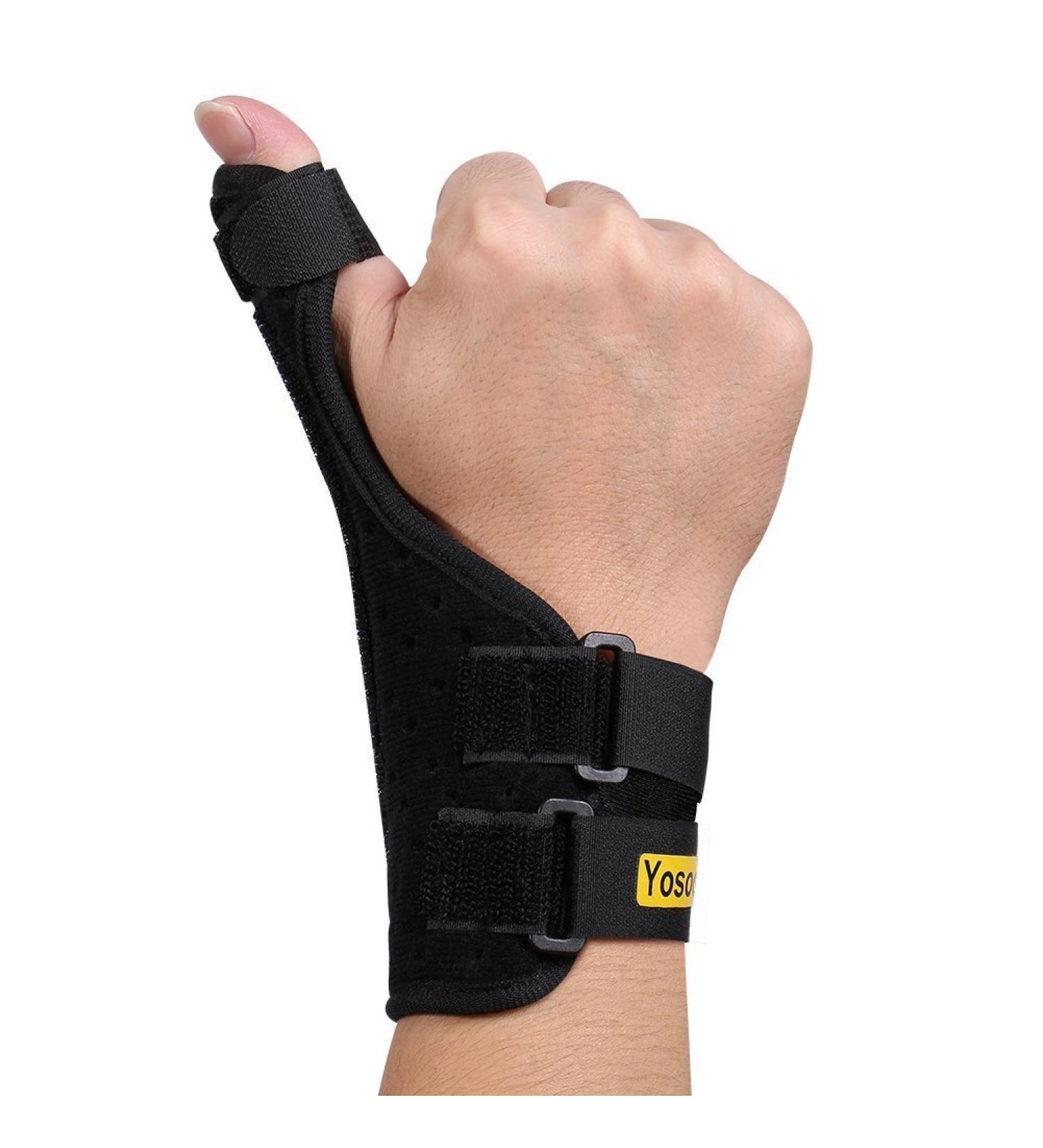 Yosoo Thumb Support Brace - Adjustable Thumb Splint for Pain Relief from Sprains Tendonitis & Injuries | Fits Left & Right Hand - Buy Online on GoSupps.com
