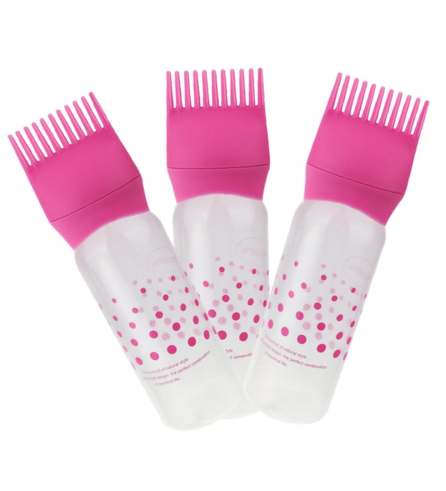 3 pi ces Lot de Flacons Applicateurs Peigne Racine pour Coloration et Soin des Cheveux Bouteille Gradu e Facile Presser Distribution Uniforme pour Cheveux Secs et Ab m s - Buy Online on GoSupps.com