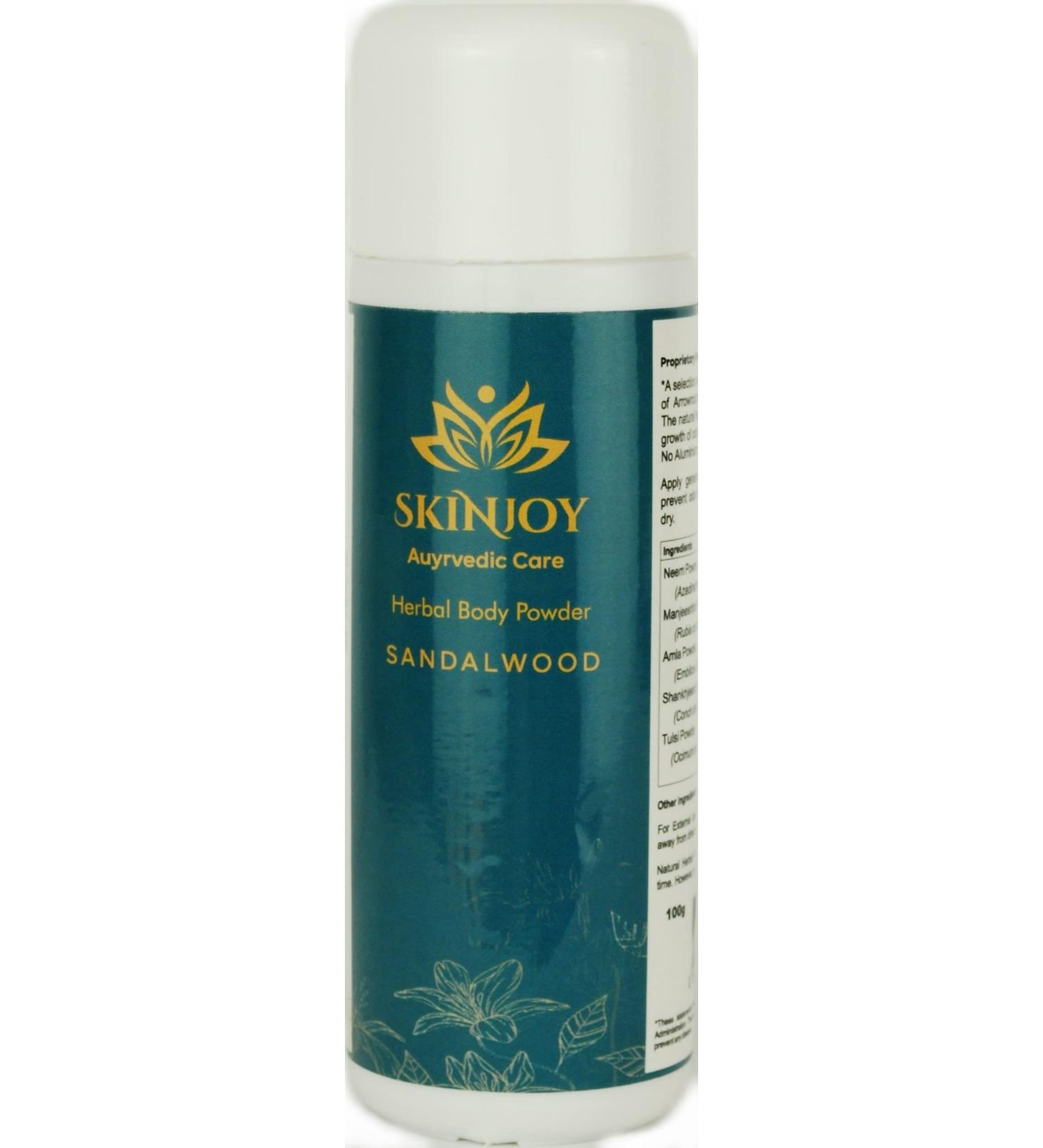 Skin Joy Natural Deodorant Powder - Odour Eliminator for Feet, Under Arms, Groin & Intimate Areas - Talcum & Aluminium Free - Men & Women - Shoe & Feet Freshener - Buy Online on GoSupps.com