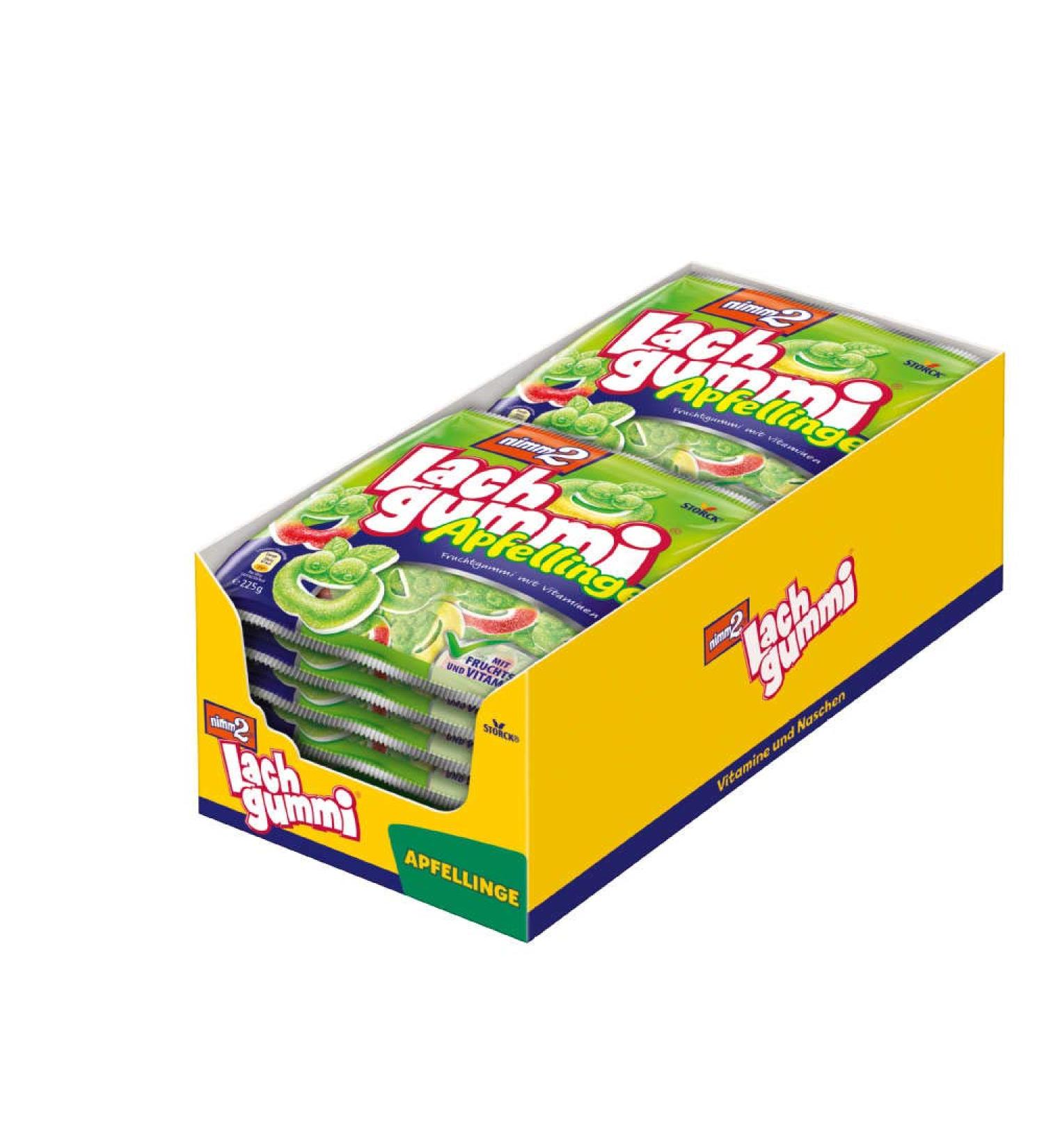 Buy nimm2 Lachgummi Apfellinge - 14 x 225g | Fruit Gum with Juice & Vitamins - International Shipping Available - Buy Online on GoSupps.com