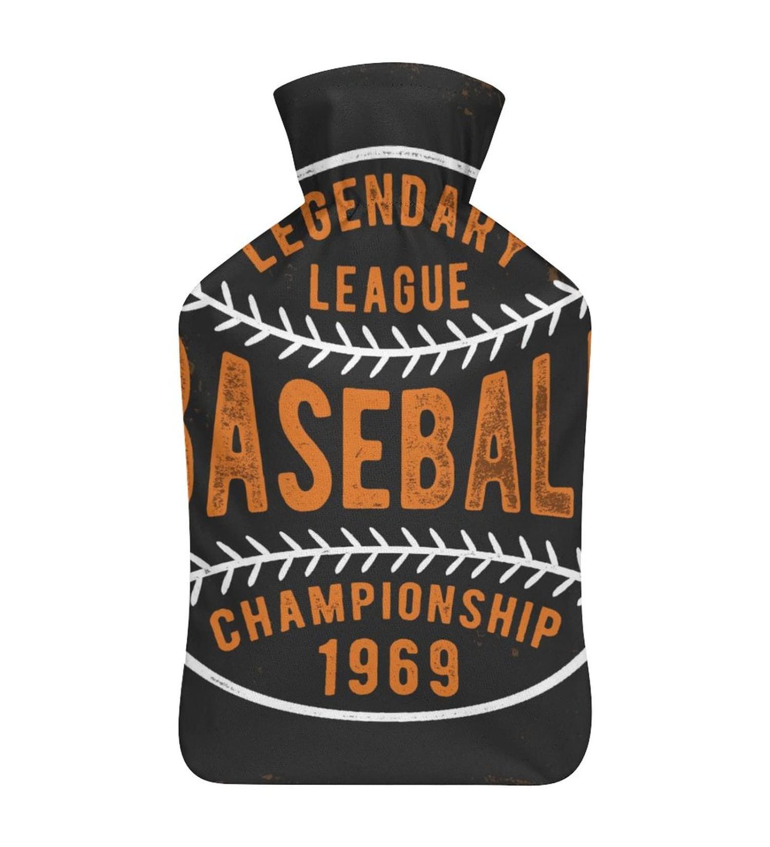Hot Water Bottle with Lid | Baseball Rubber Therapy Bag for Pain Relief Cramps & Foot Warmer - Buy Online on GoSupps.com