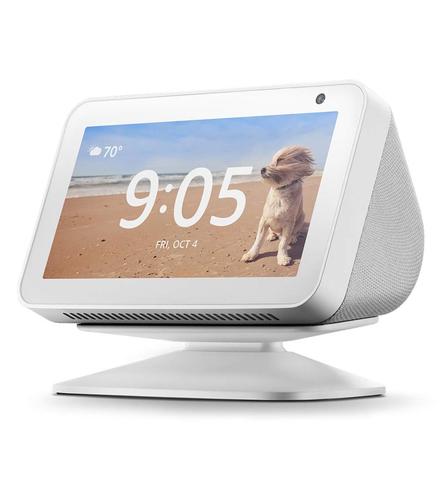 Adjustable White Stand for Echo Show 5 (1st Gen) - Enhance Your Viewing Experience - Buy Online on GoSupps.com
