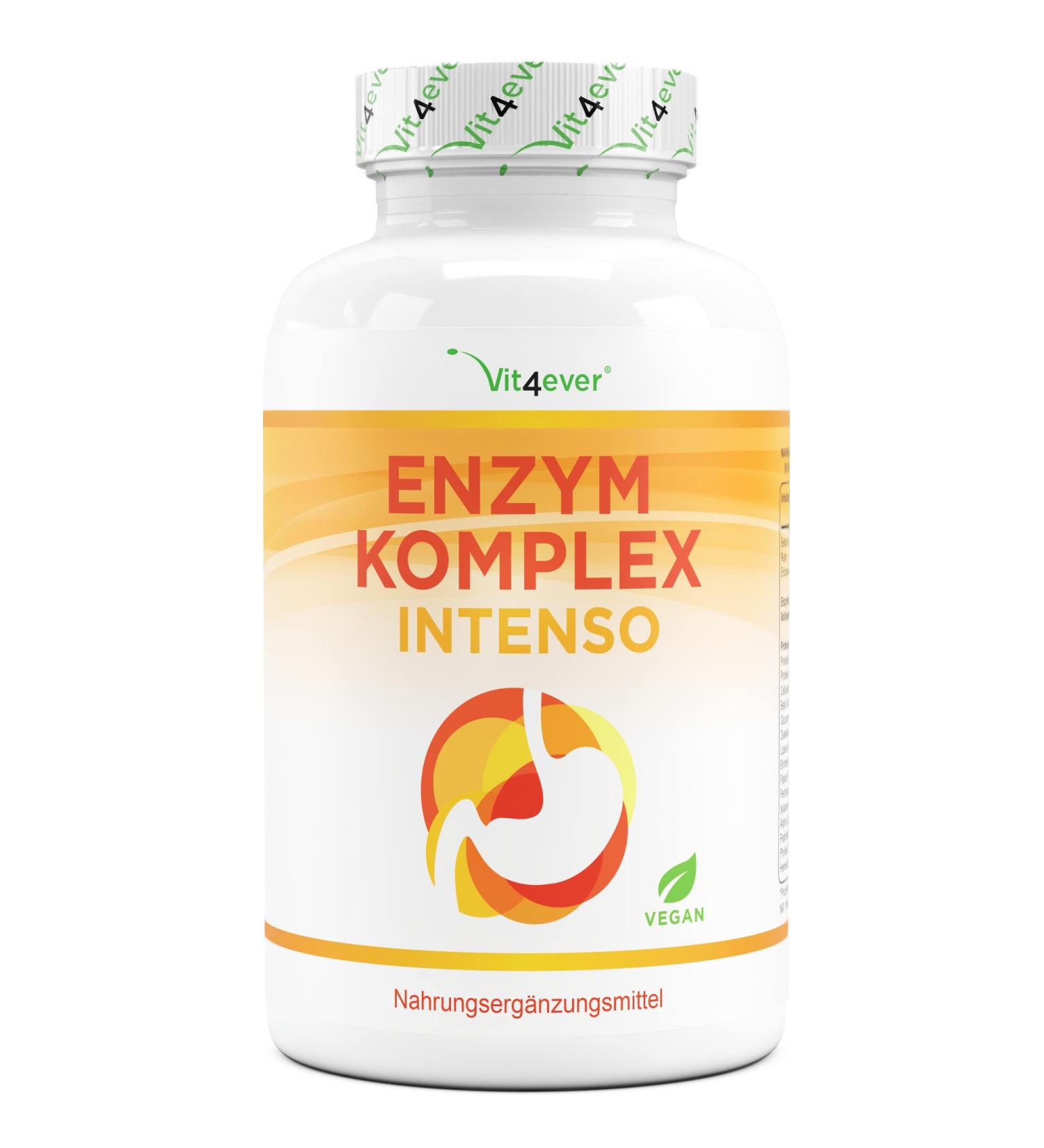 Buy High-Dose Vegan Enzyme Complex - 120 Gastrointestinal Capsules with Bromelain Papain & 19 Active Ingredients - Laboratory Tested - Buy Online on GoSupps.com