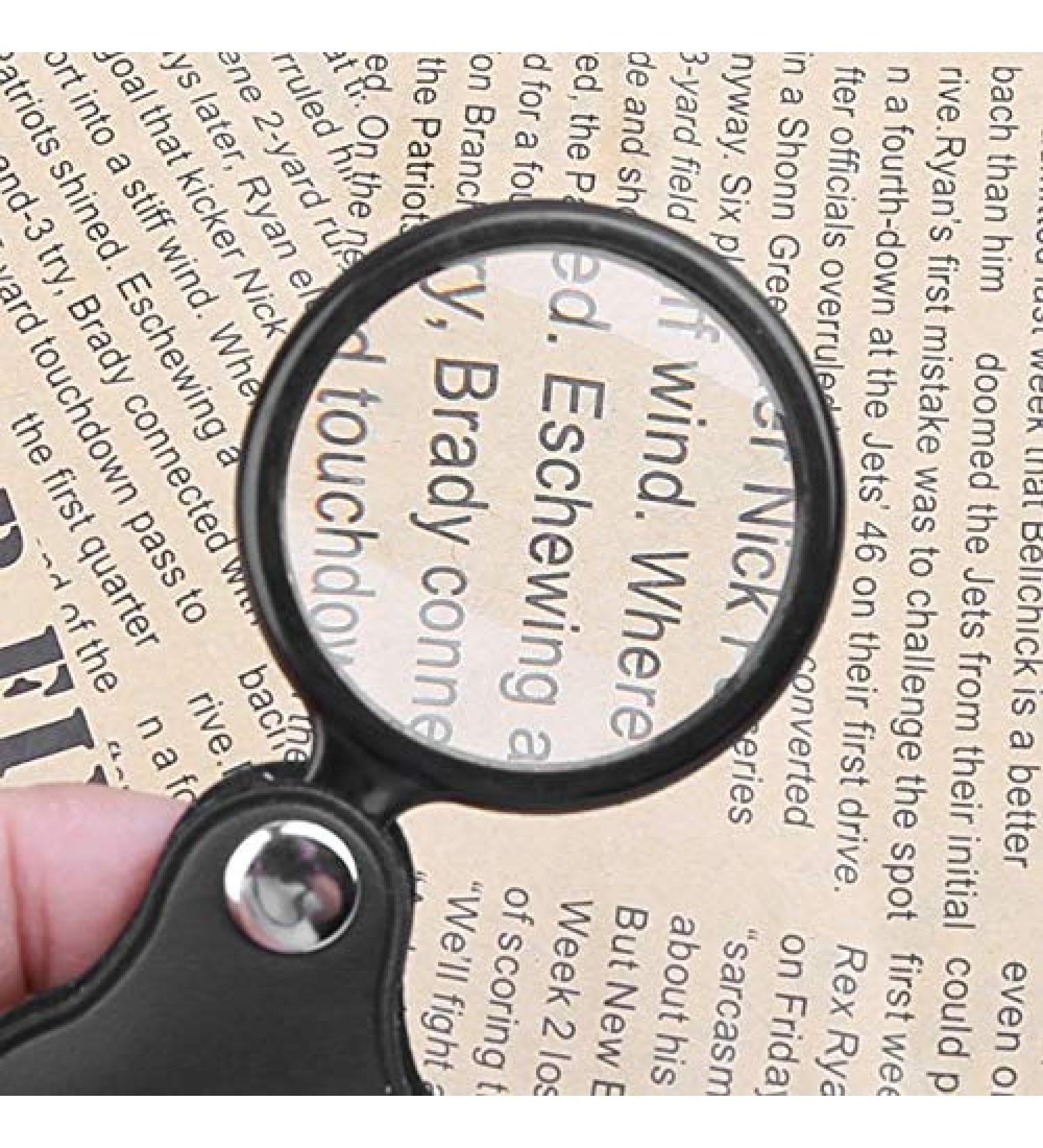 5X 40mm Portable Mini Magnifier Foldable Reading Jewelry Magnifying Glass Loupe - Buy Online on GoSupps.com