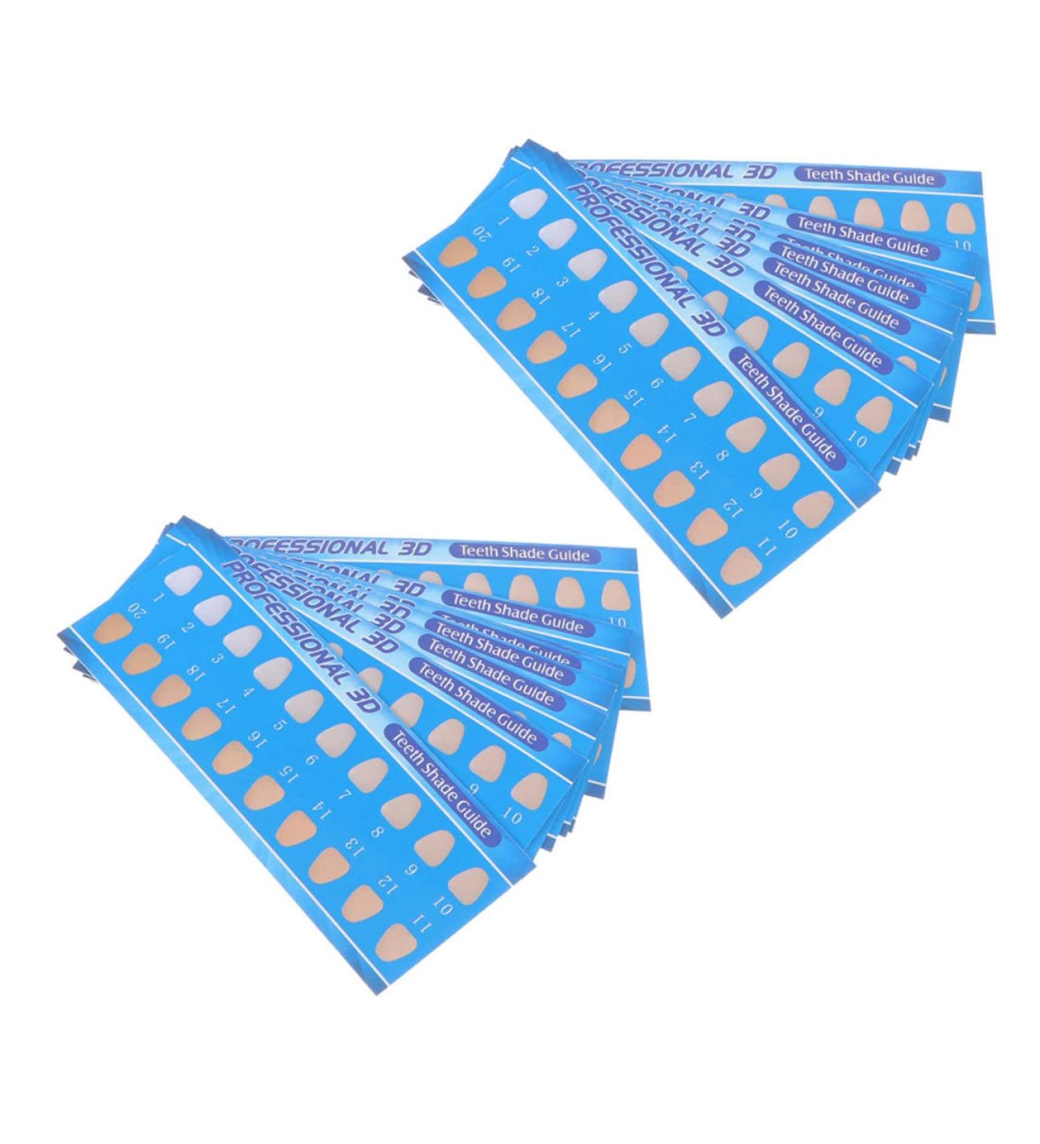 Gleavi 90 PTH Tooth Coloring Card | Teeth Color Chart & Oral Care Tool for Perfect Whitening - Buy Online on GoSupps.com