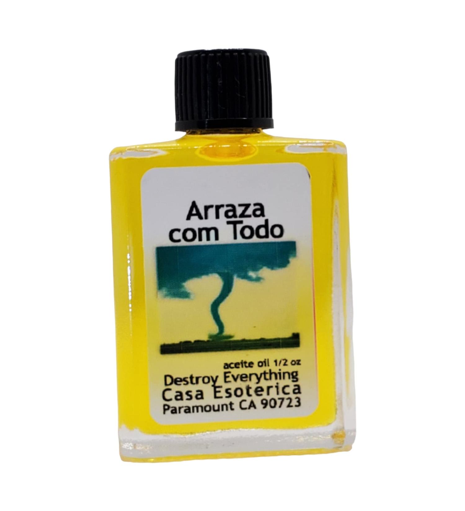 Destroy Everything Oil (Arraza Com Todo Aceite) Spiritual Anointing Oil by CASA ESOTERICA MAGICK SPACE -Destroy Evil Intentions-Break All The Spells-0.5 FL OZ (1 Pack) - Buy Online on GoSupps.com