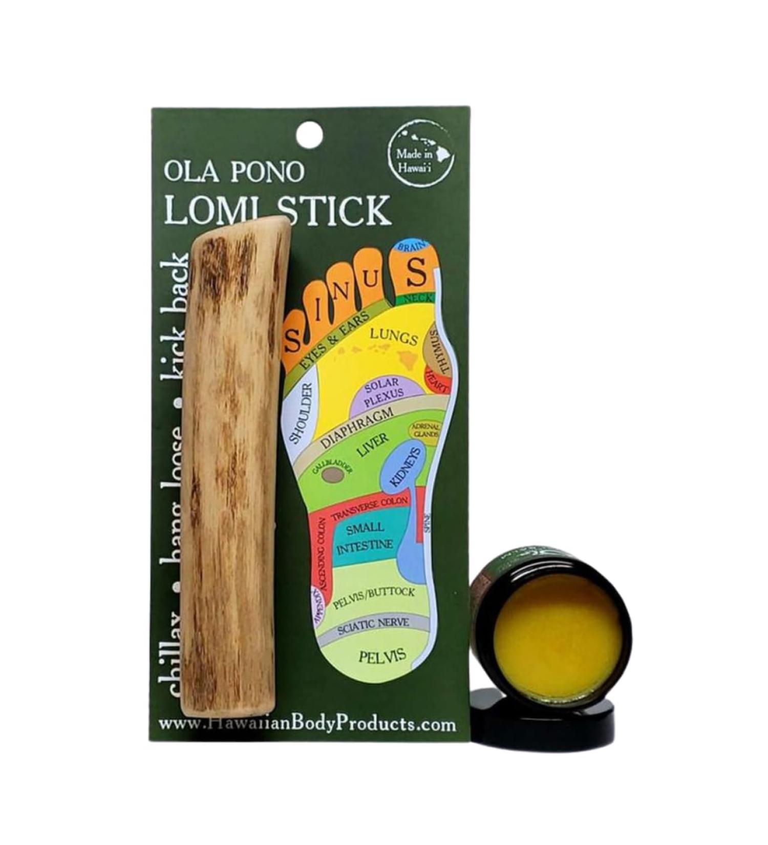 Ola Tropical Apothecary Lomi Gift Set - 2oz Lomi Balm and Lomi Massage Stick - Buy Online on GoSupps.com