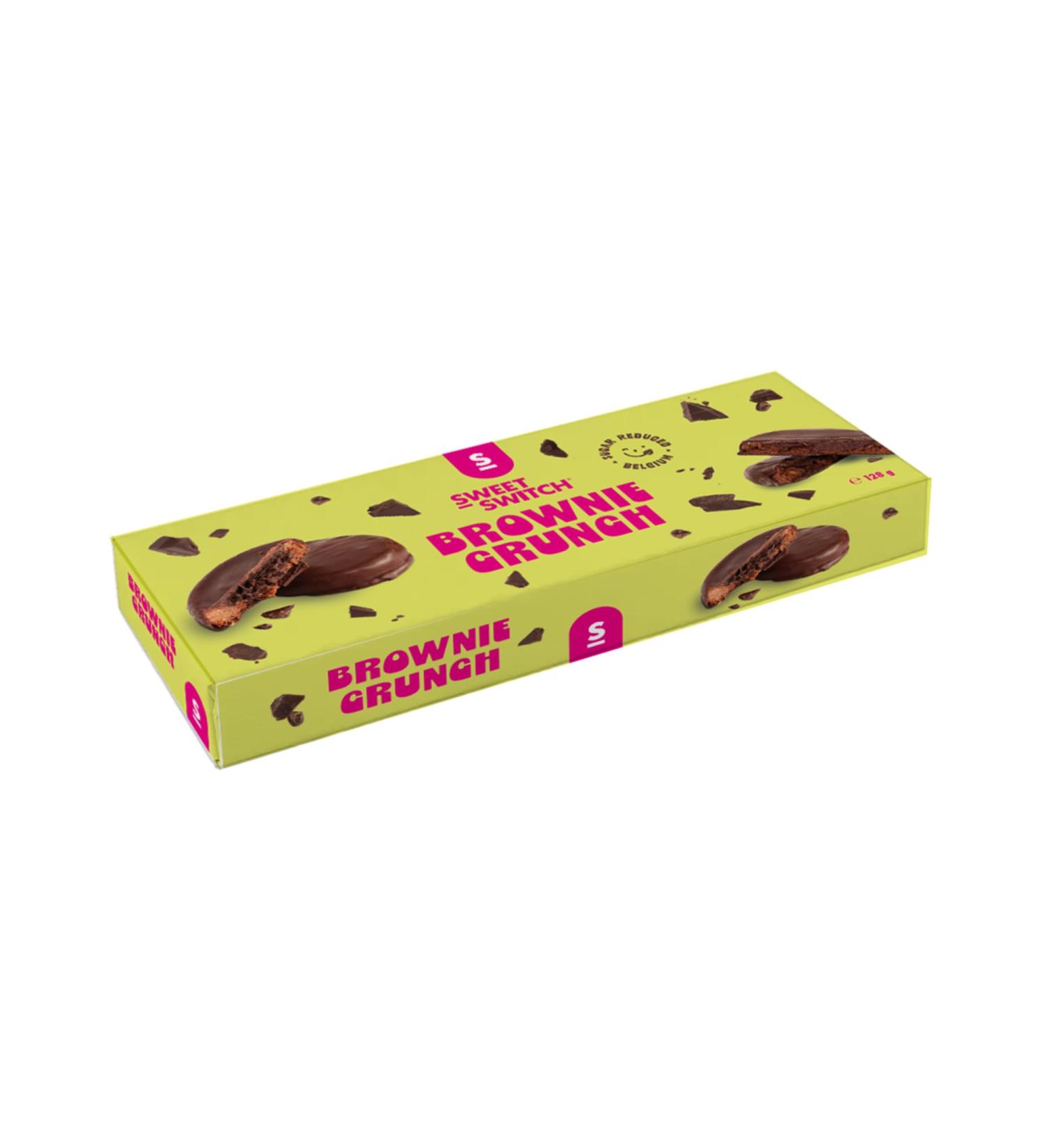 Sweet Switch SWEET-SWITCH - Brownie Crunch 18 x 128g - Reduced sugar - Palm oil free