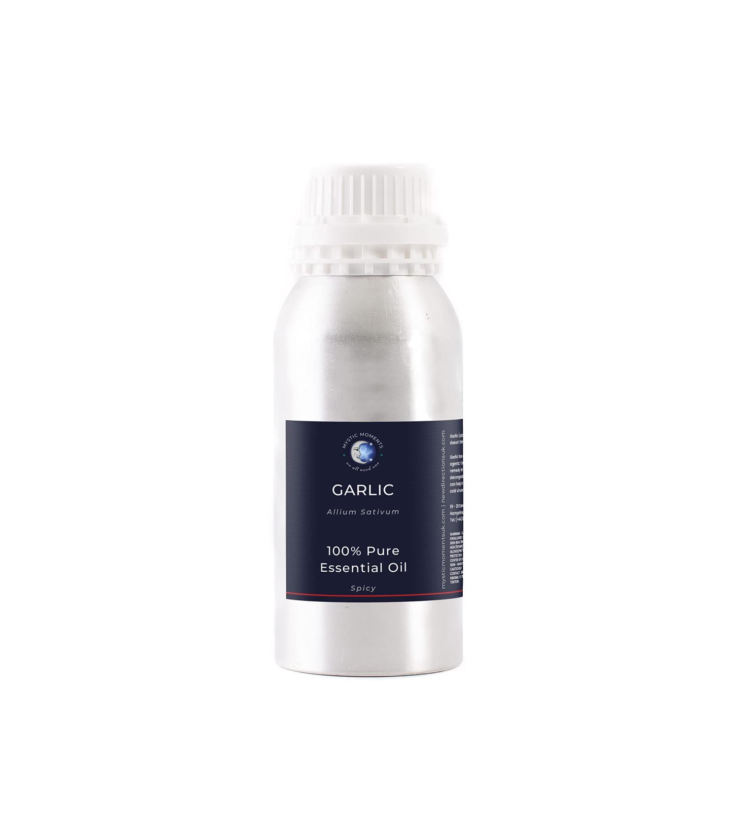 Mystic Moments Knoblauch Essential Oil 500g | Pure Natural Vegan GVO-Free Oil for Diffusers Aromatherapy & Massage - Buy Online on GoSupps.com