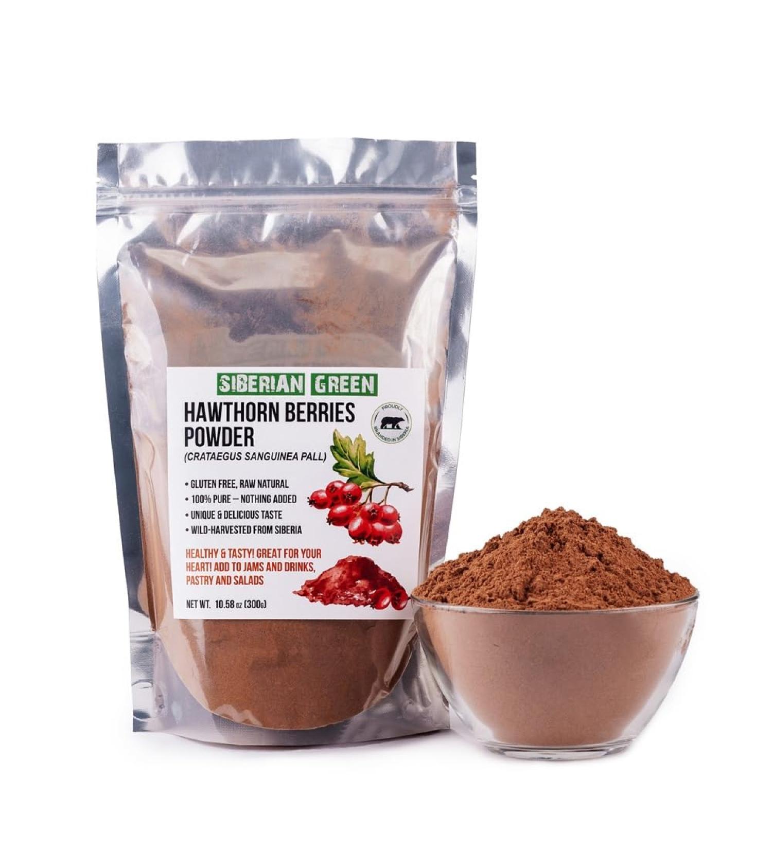 Ground Siberian Hawthorn Flour 300g (10.58 oz) Hawthorn Berries Herbal Dried Fine Powder Tea Crataegus Sanguinea from Siberia Altai Mountains Taiga No Added Sugar Resealable Pouch - Buy Online on GoSupps.com