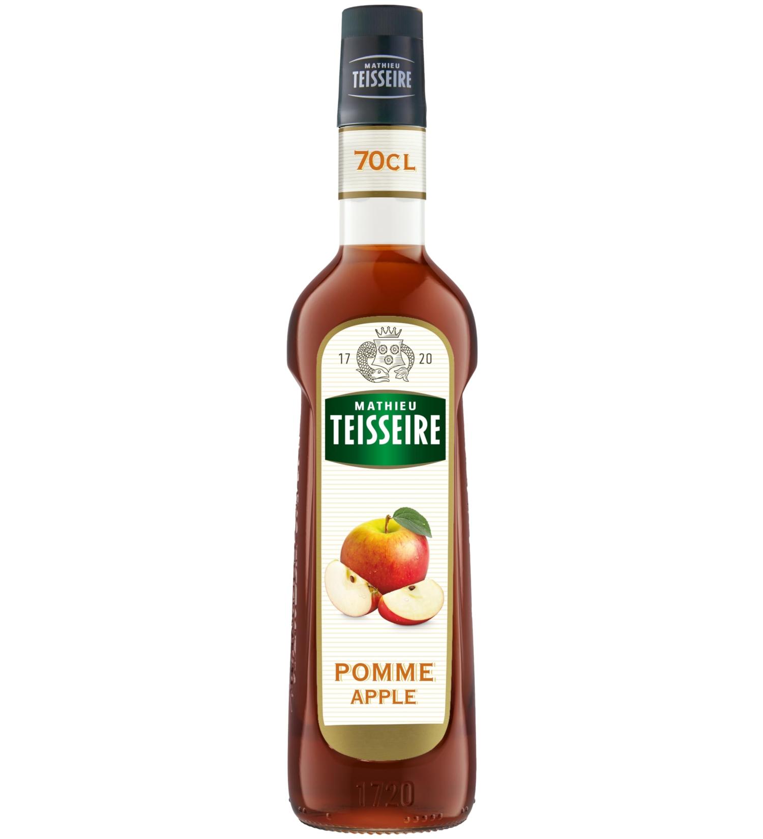 Apple Syrup Mathieu Teisseire for drinks cocktails with or without alcohol sodas 70cl bottle - Buy Online on GoSupps.com