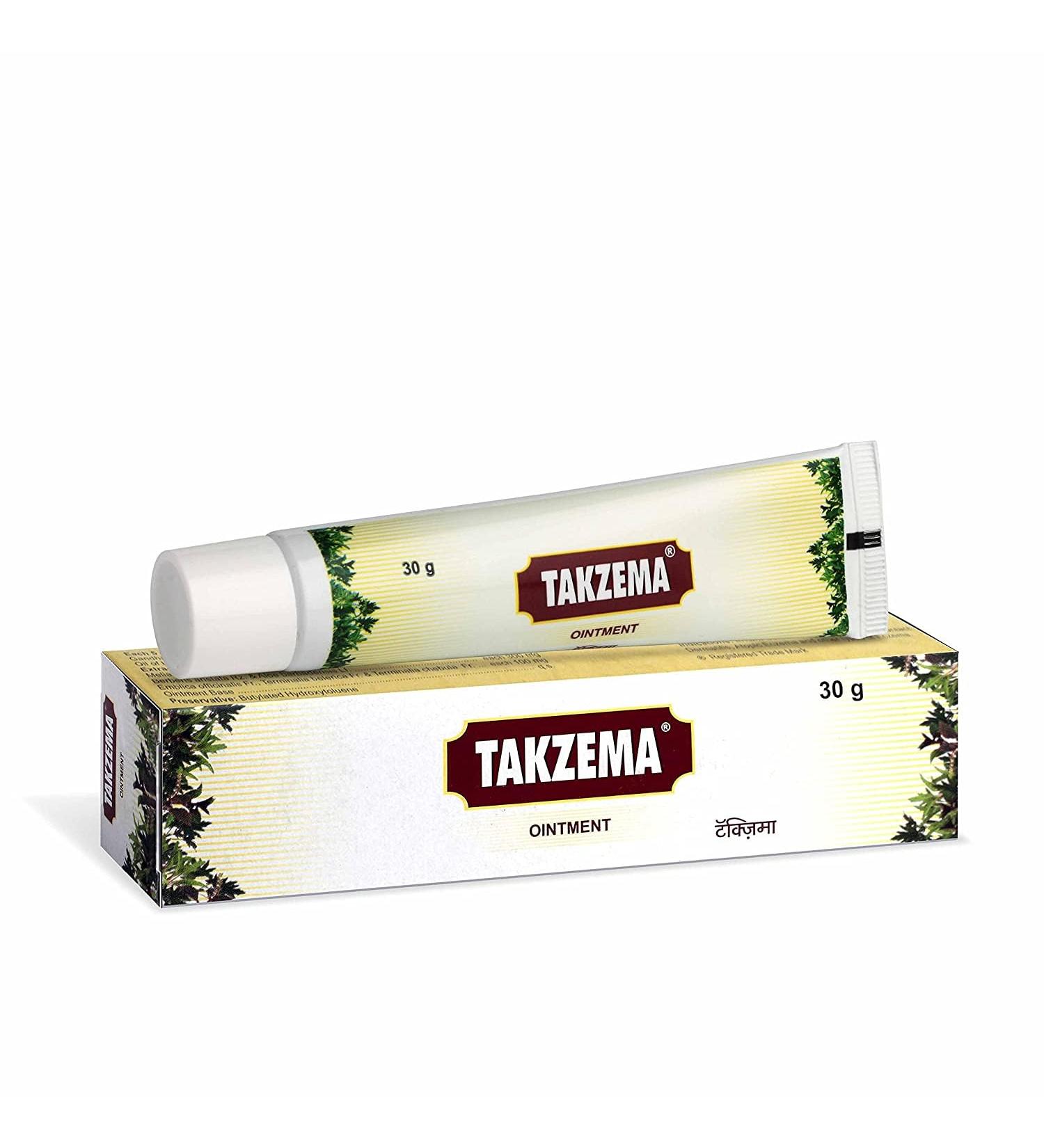 Johns Charak Pharma Takzema Ointment for Skin Itching and Skin Redness - 30 GMS (Pack of 2)