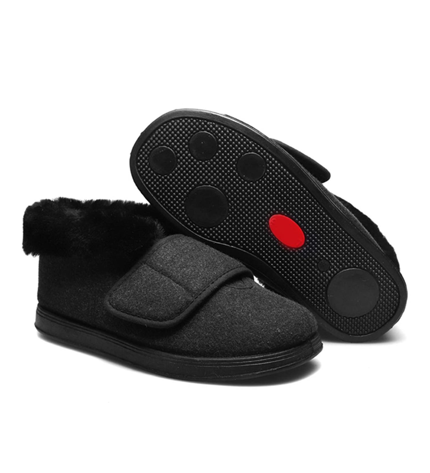 Gycdwjh Women's Diabetic Extra Wide Walking Shoes - Adjustable Edema Slippers for Arthritis, Swollen Feet - Size 10 Black - Buy Online on GoSupps.com