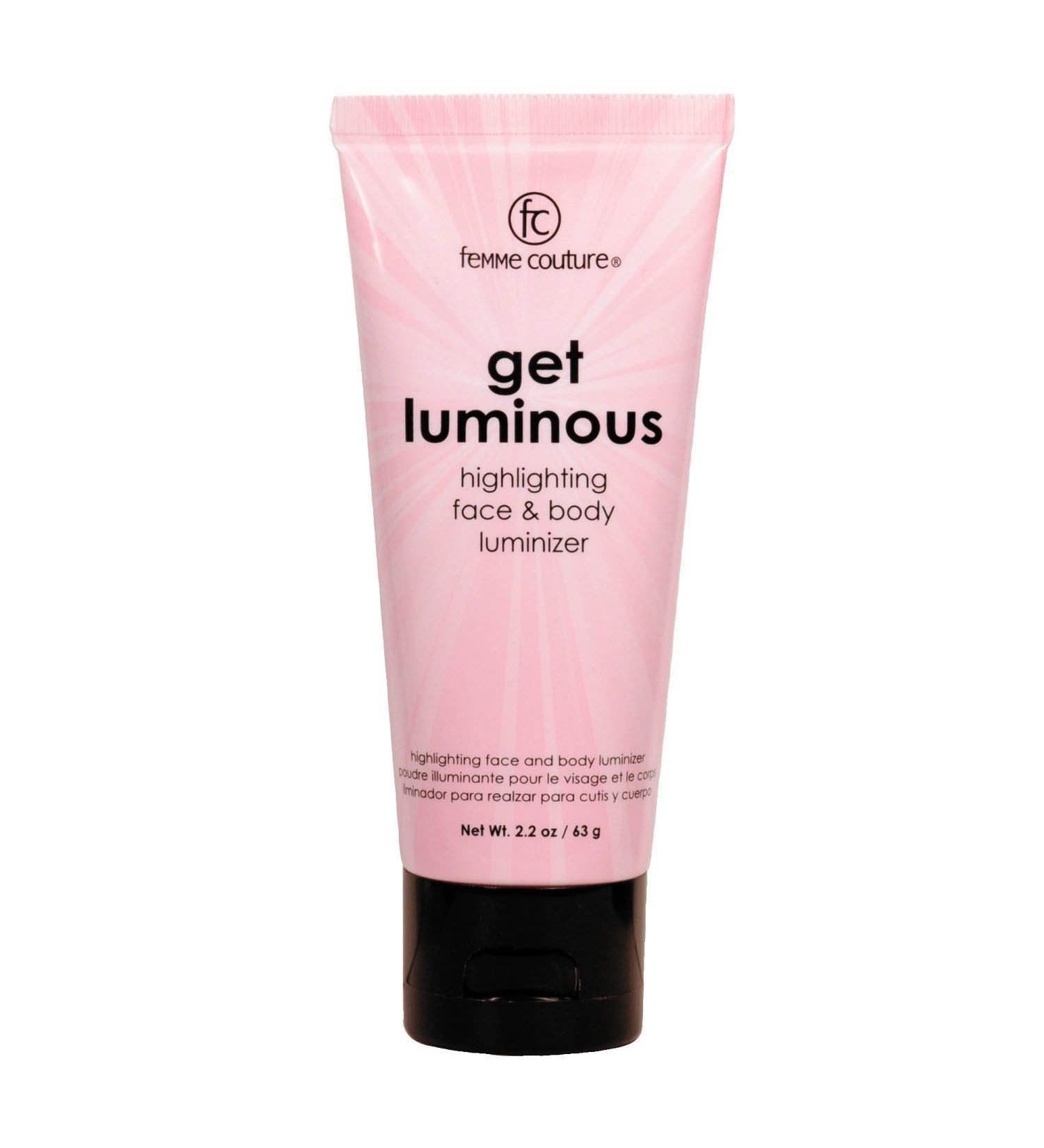 Femme Couture Get Luminious Highlighting Face & Body Luminizer Pink Sparkle 3 Pack