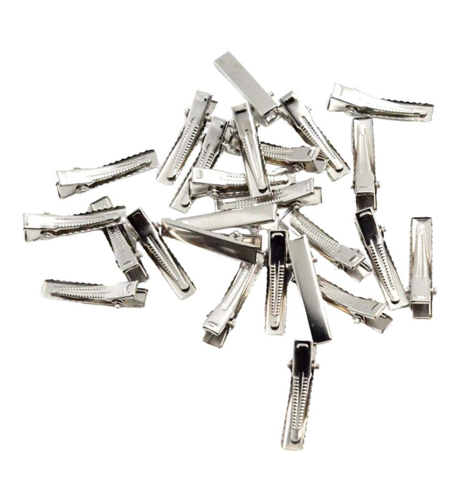 F Fityle 30/100 Pack Flat Single Prong Alligator Hair Clips - DIY Blanks - 32mm 30 Pieces for Crafting & Styling - Buy Online on GoSupps.com