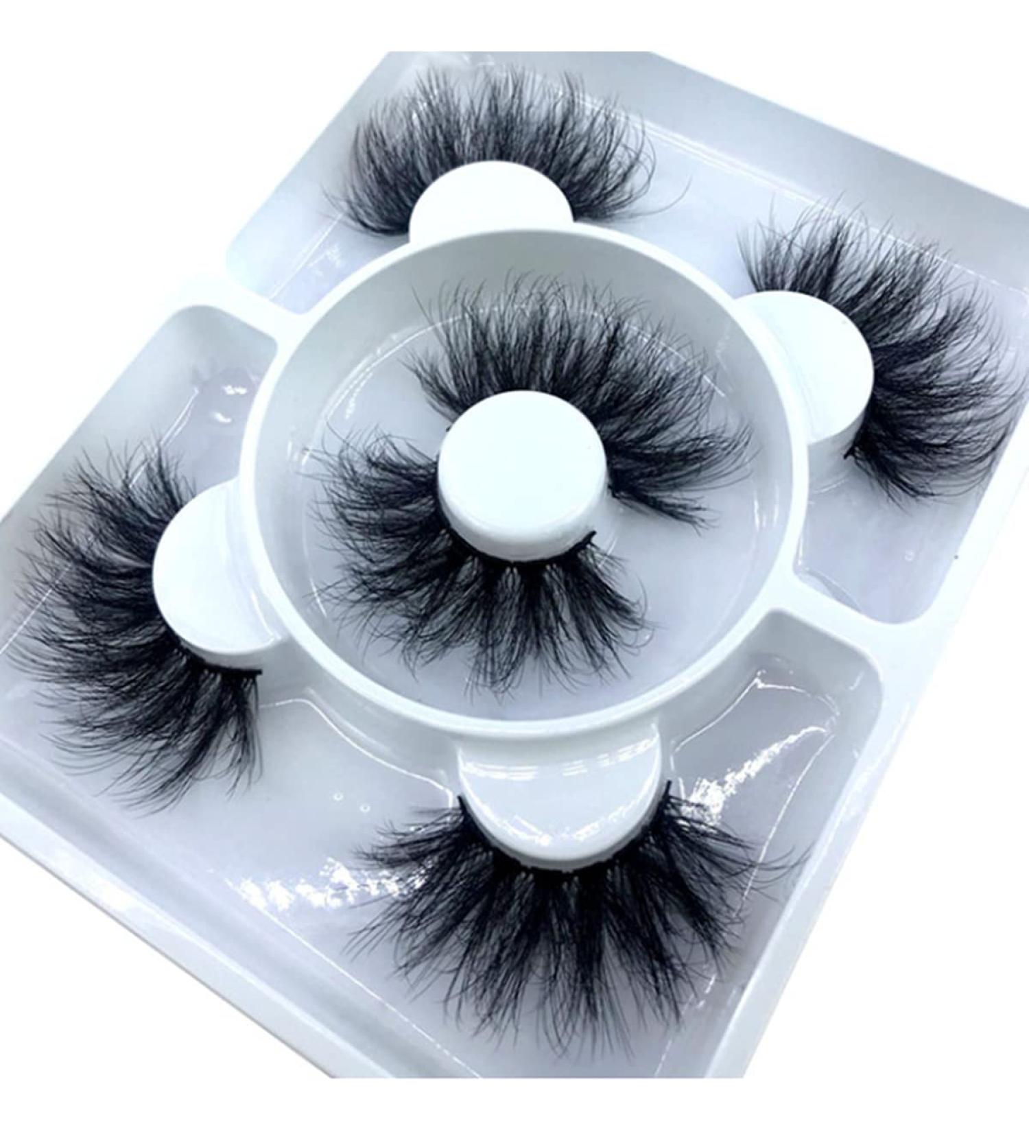 3 Pairs 25mm 3D Natural Handmade False Eyelashes - Fluffy Dramatic & Soft Reusable (#23) - Buy Online on GoSupps.com