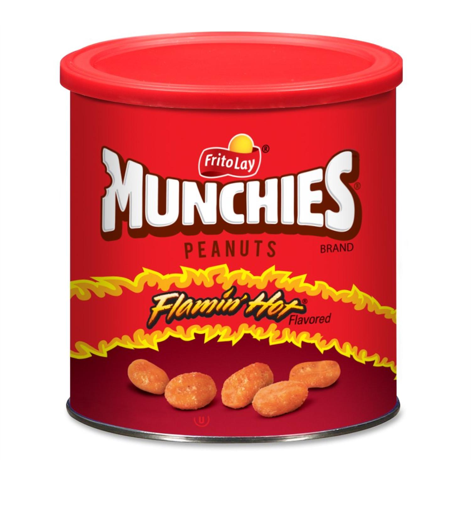 Munchies Flamin' Hot Peanuts - 16 oz (4 Canisters) | Spicy & Crunchy Snack - Buy Online on GoSupps.com