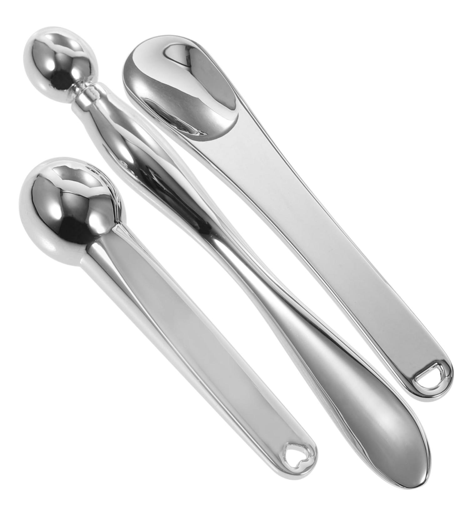 Angoily 3pi ces Cuill re De Zinc Pour Contour Yeux Outil De Massage Pour Yeux Spatule Multifonctionnelle Pour Maquillage - Buy Online on GoSupps.com