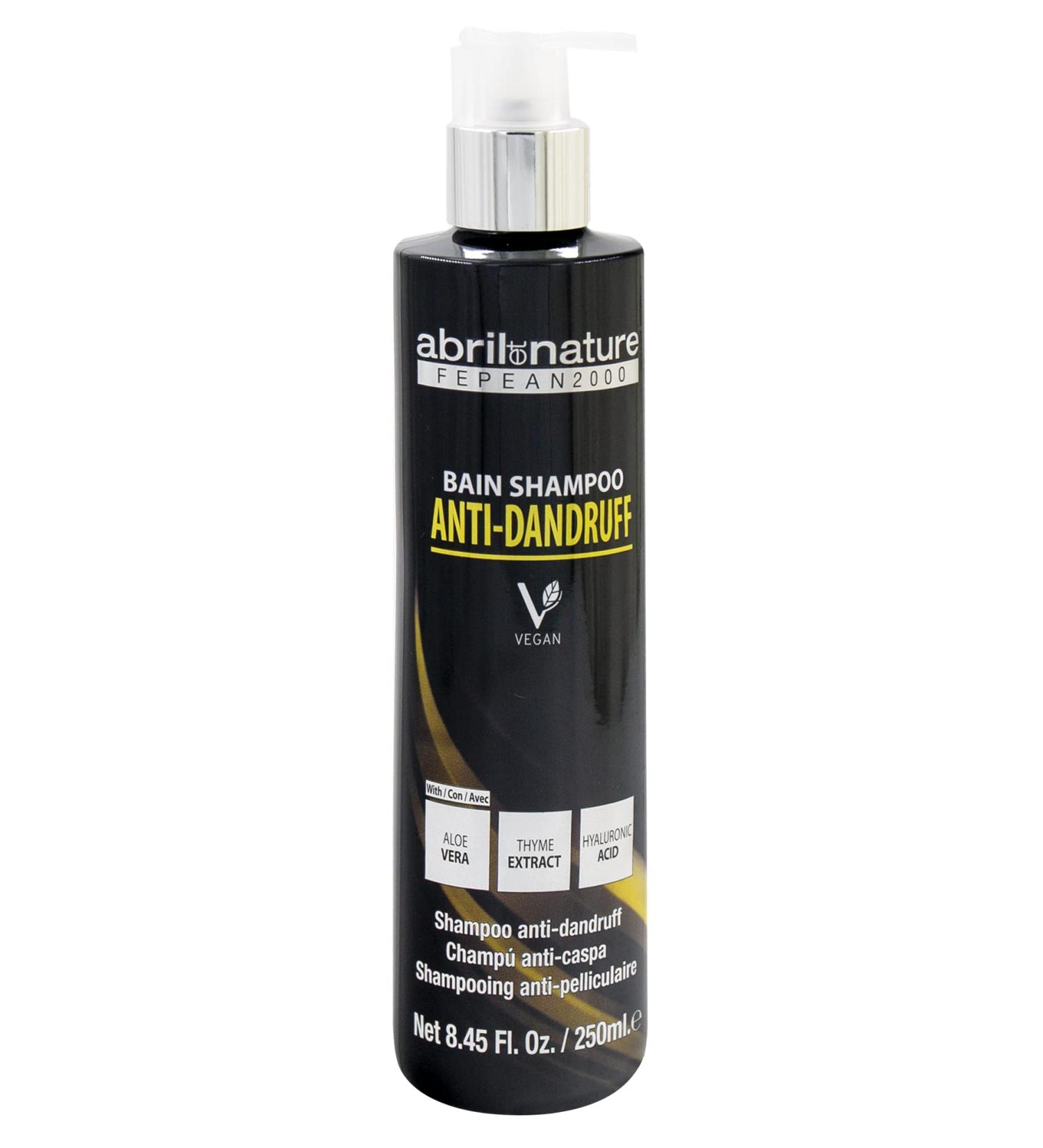 abril et nature abril et nature - Anti-Dandruff - Professional Anti-Dandruff Shampoo - Reduces Flaking and Itching - Clean Scalp - Preventive Treatment for Seborrheic Dermatitis - 250 ml