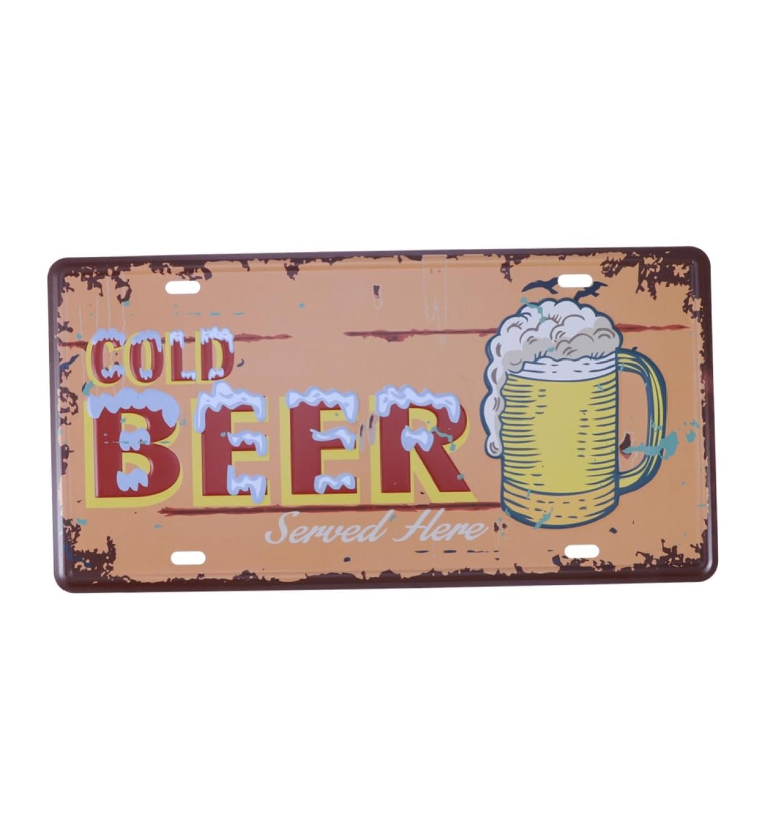 Artibetter Tin Signs Iron Painting Metal Signs Iron Painting Vintage Signs for The Sign Antique License Plate Antique Signs - Buy Online on GoSupps.com
